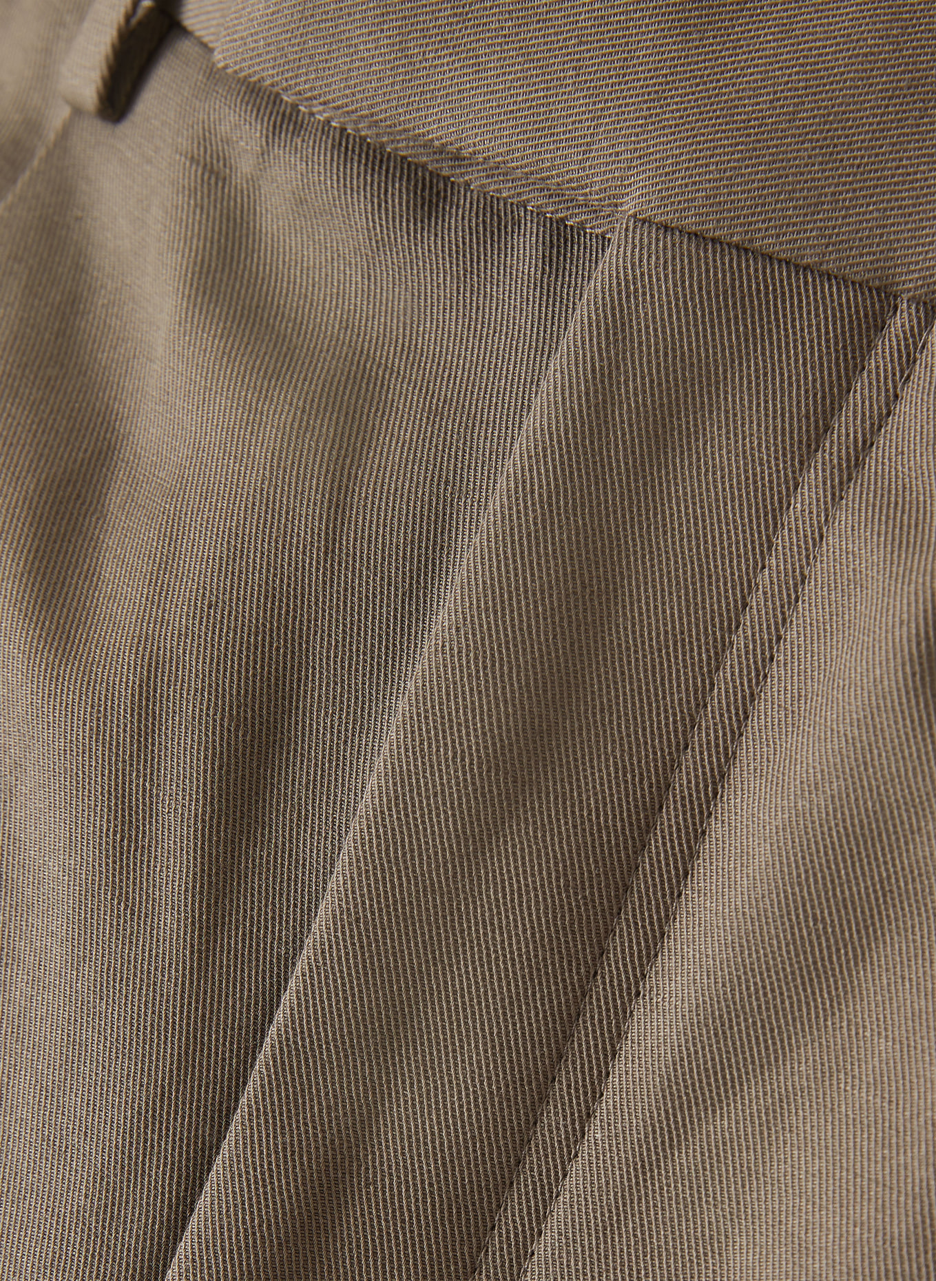 ZEGNA Spodnie Pleated Fit: SZAROBRĄZOWY