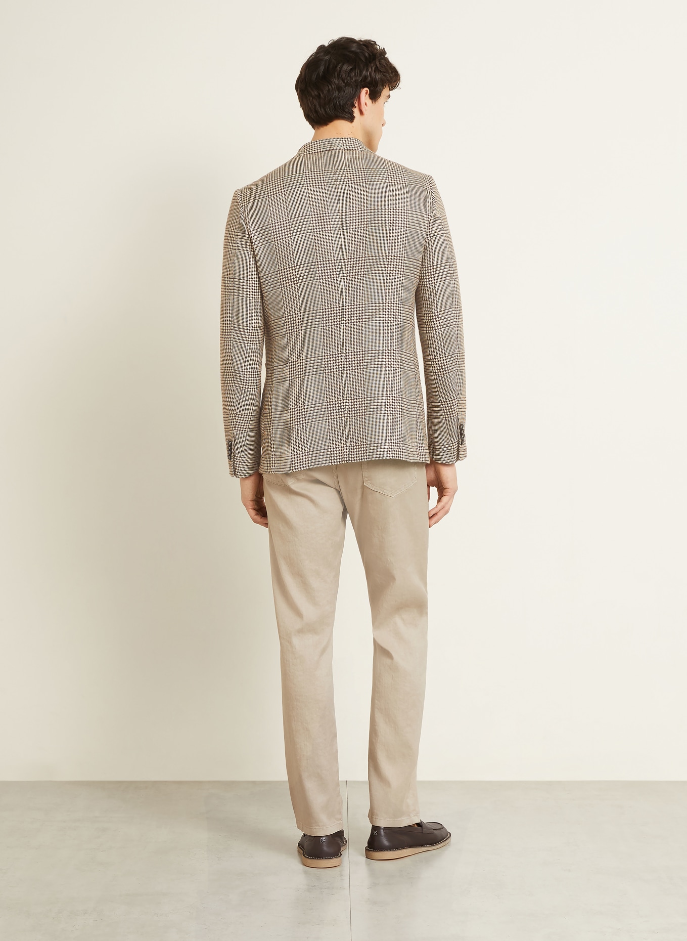 ZEGNA Linen Blazer, Extra Slim Fit: BEIGE / DARK BROWN