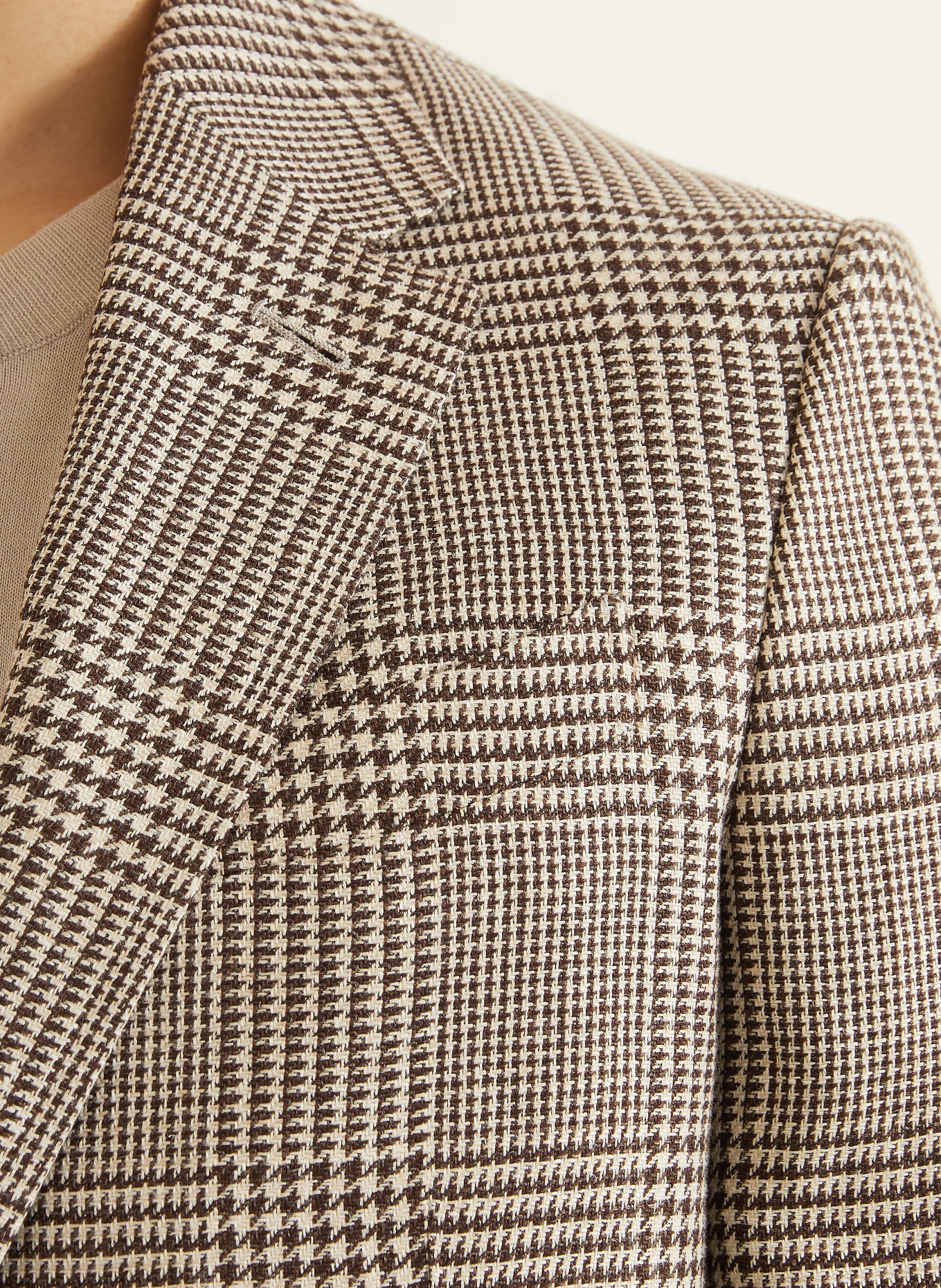 ZEGNA Linen Blazer, Extra Slim Fit: BEIGE / DARK BROWN