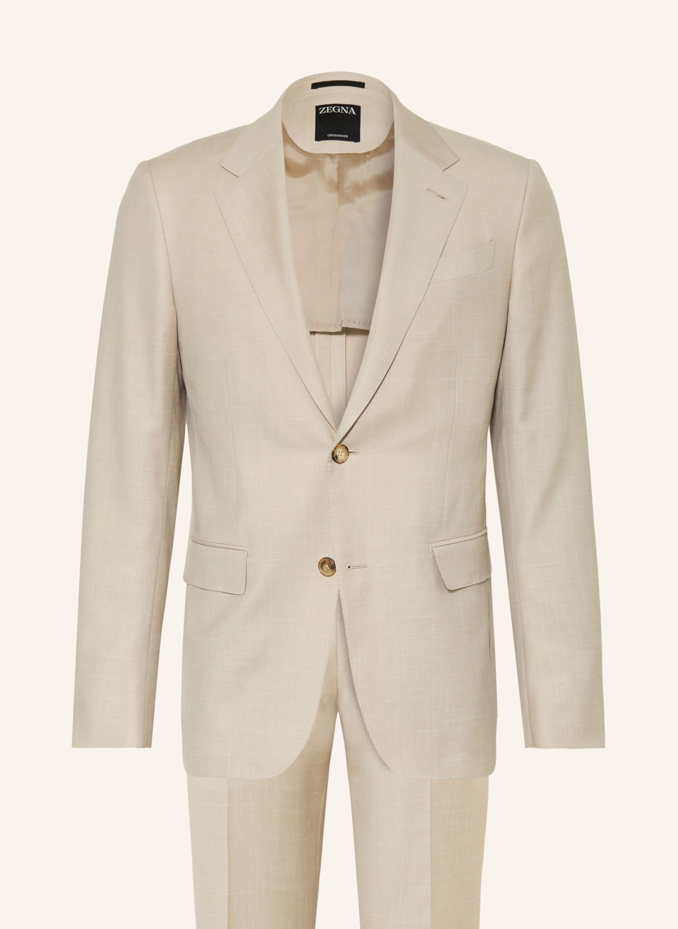 ZEGNA Extra Slim Fit Suit: BEIGE