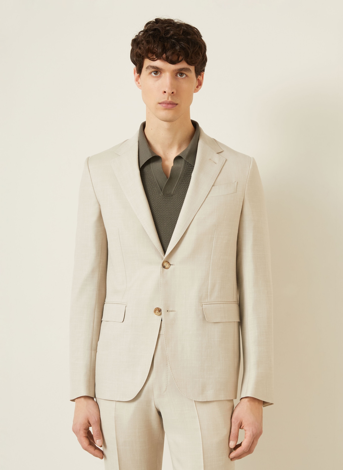 ZEGNA Extra Slim Fit Suit: BEIGE
