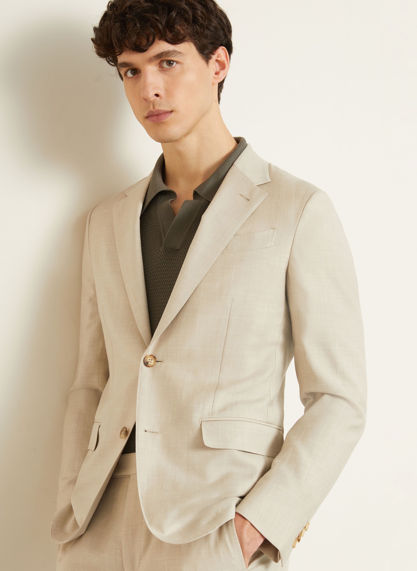 ZEGNA Extra Slim Fit Suit: BEIGE