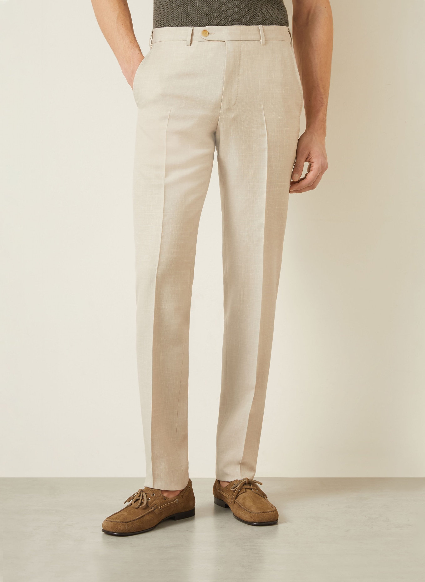 ZEGNA Extra Slim Fit Suit: BEIGE