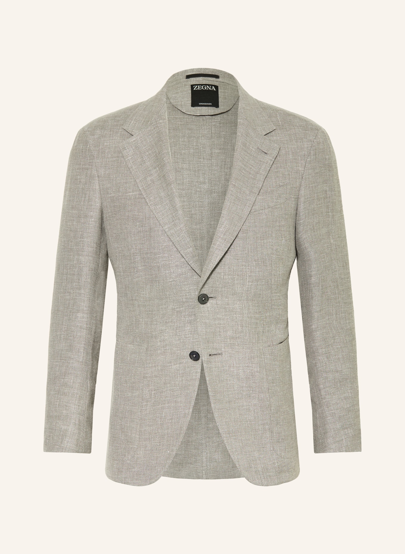 ZEGNA Extra Slim Fit Blazer with Linen: GRAY