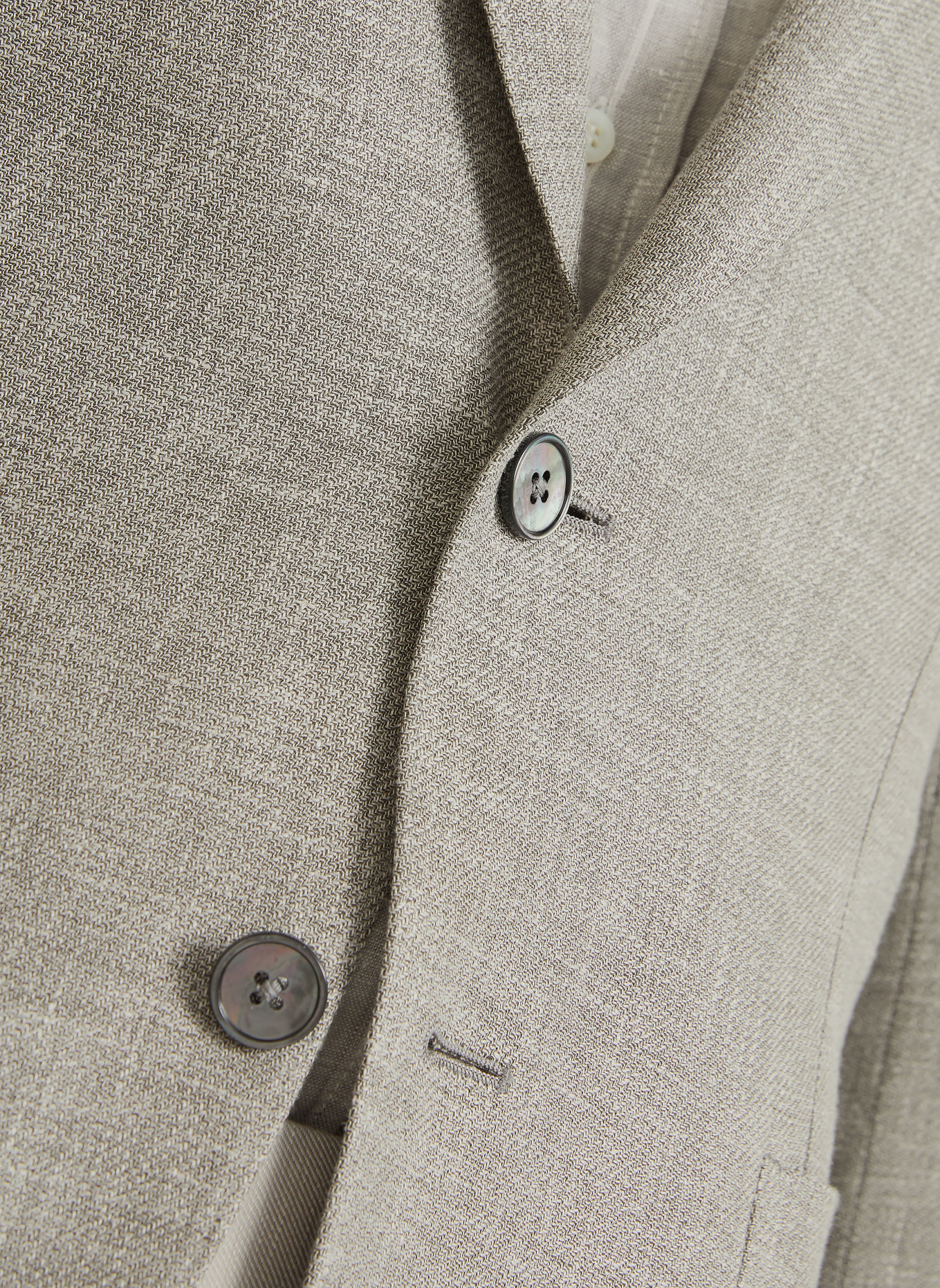 ZEGNA Extra Slim Fit Blazer with Linen: GRAY