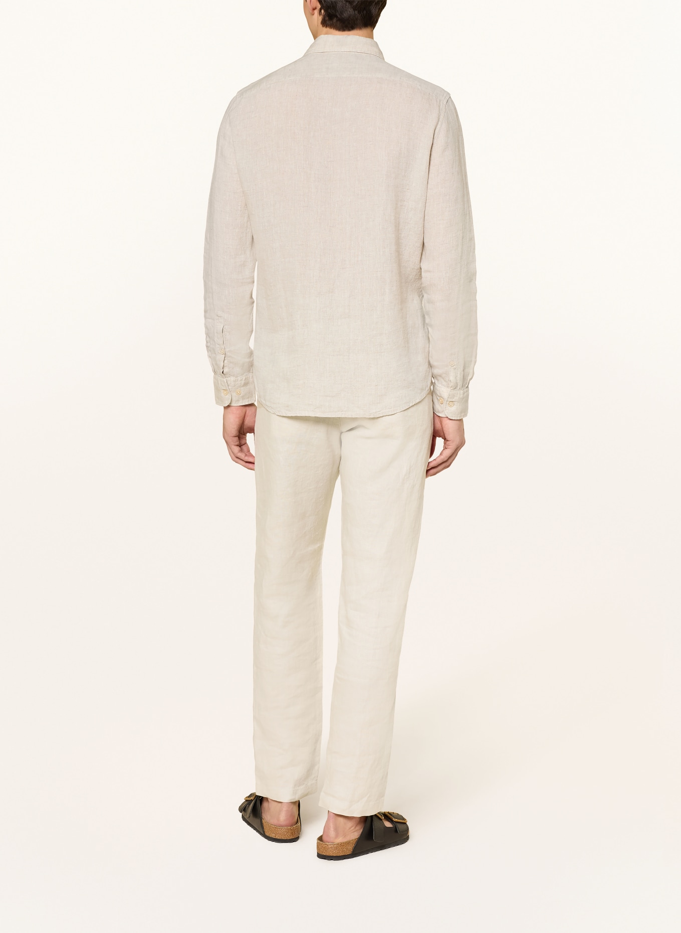 Marc O'Polo Leinenhemd Shaped Fit: BEIGE