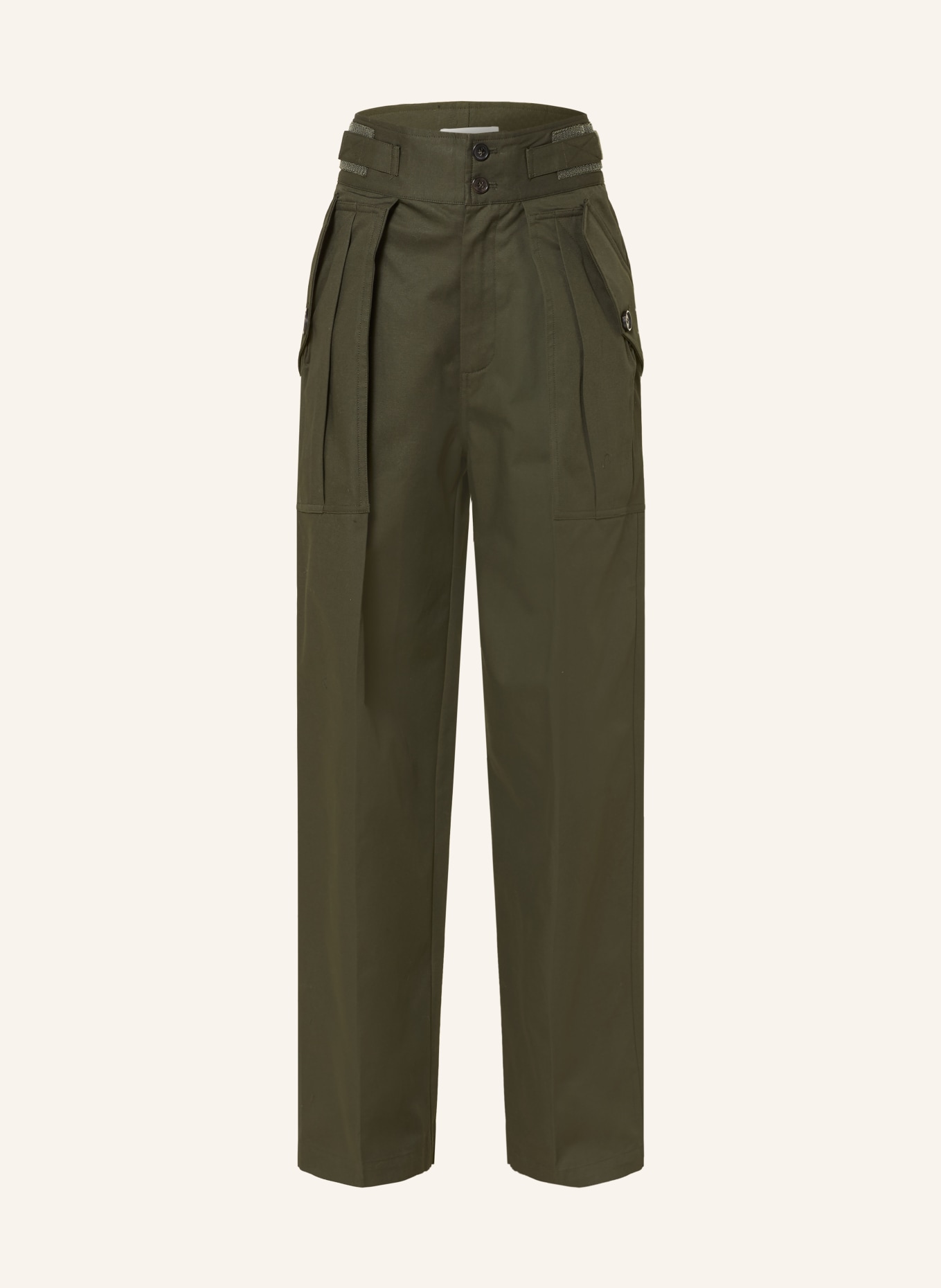 The Frankie Shop Cargohose TOVA: DUNKELGRÜN