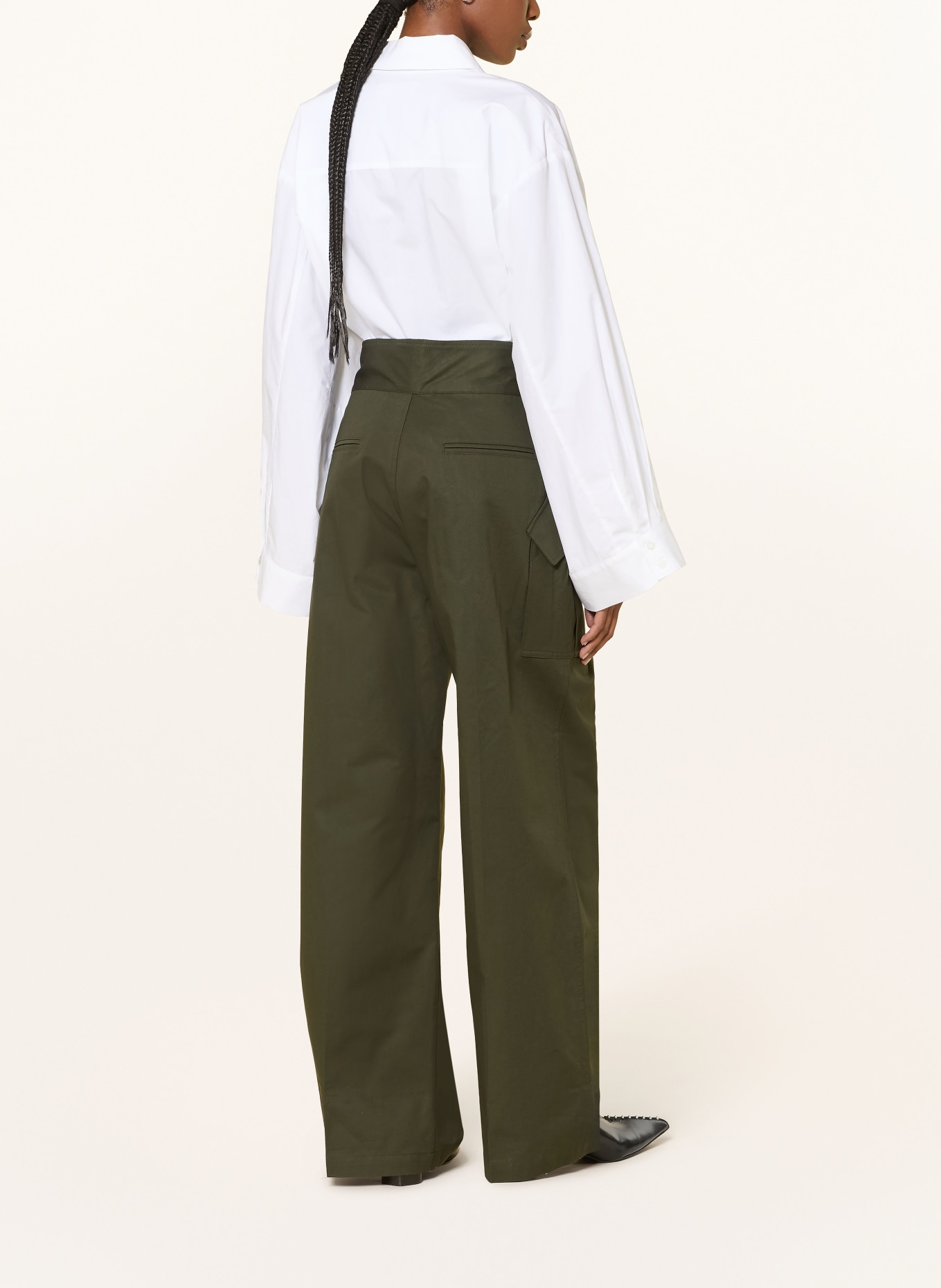 The Frankie Shop Cargohose TOVA: DUNKELGRÜN