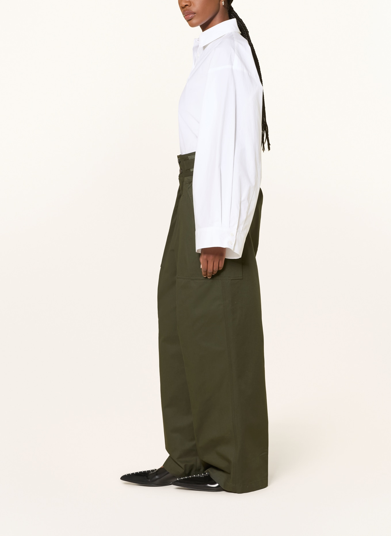 The Frankie Shop Cargohose TOVA: DUNKELGRÜN