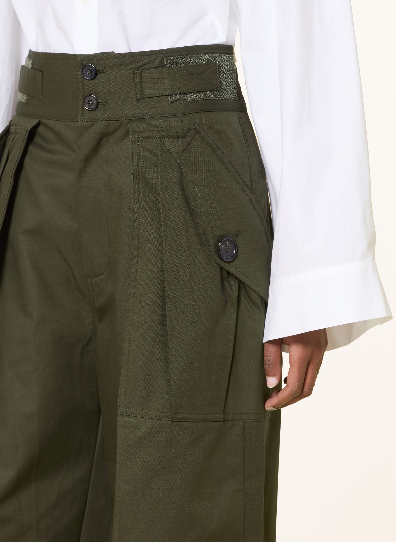 The Frankie Shop Cargohose TOVA: DUNKELGRÜN