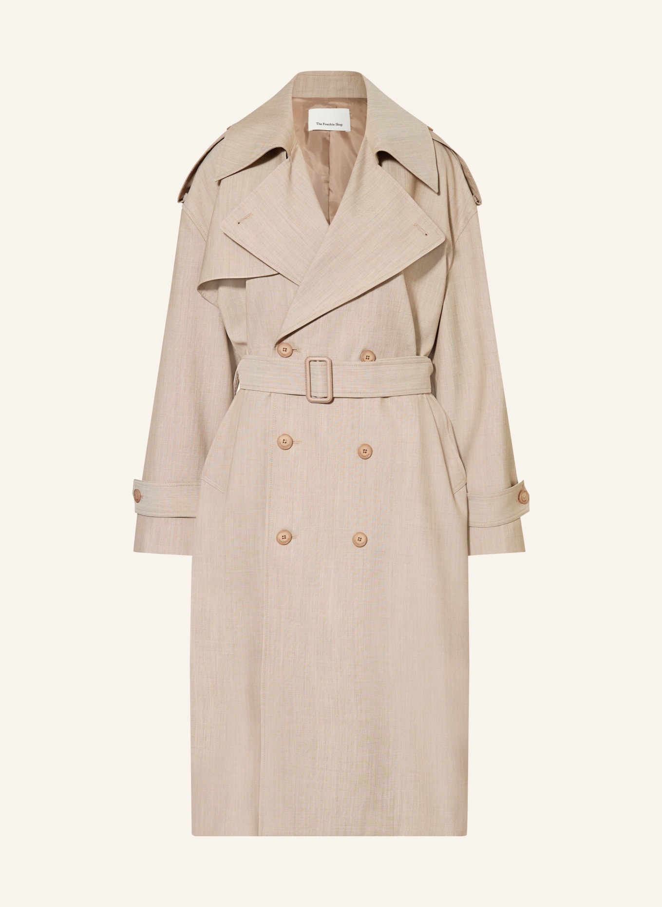 The Frankie Shop Trenchcoat oversize DURSLEY: BÉŽOVÁ