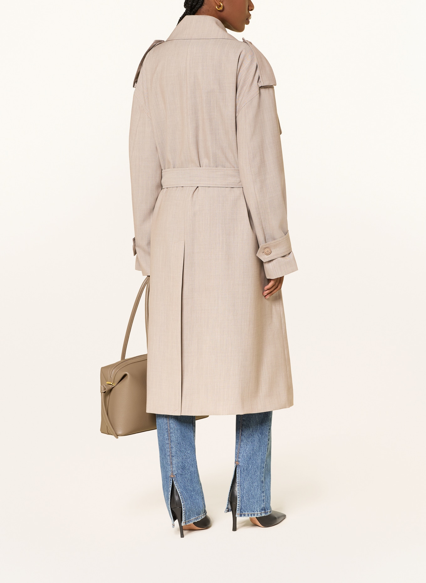 The Frankie Shop Trenchcoat oversize DURSLEY: BÉŽOVÁ