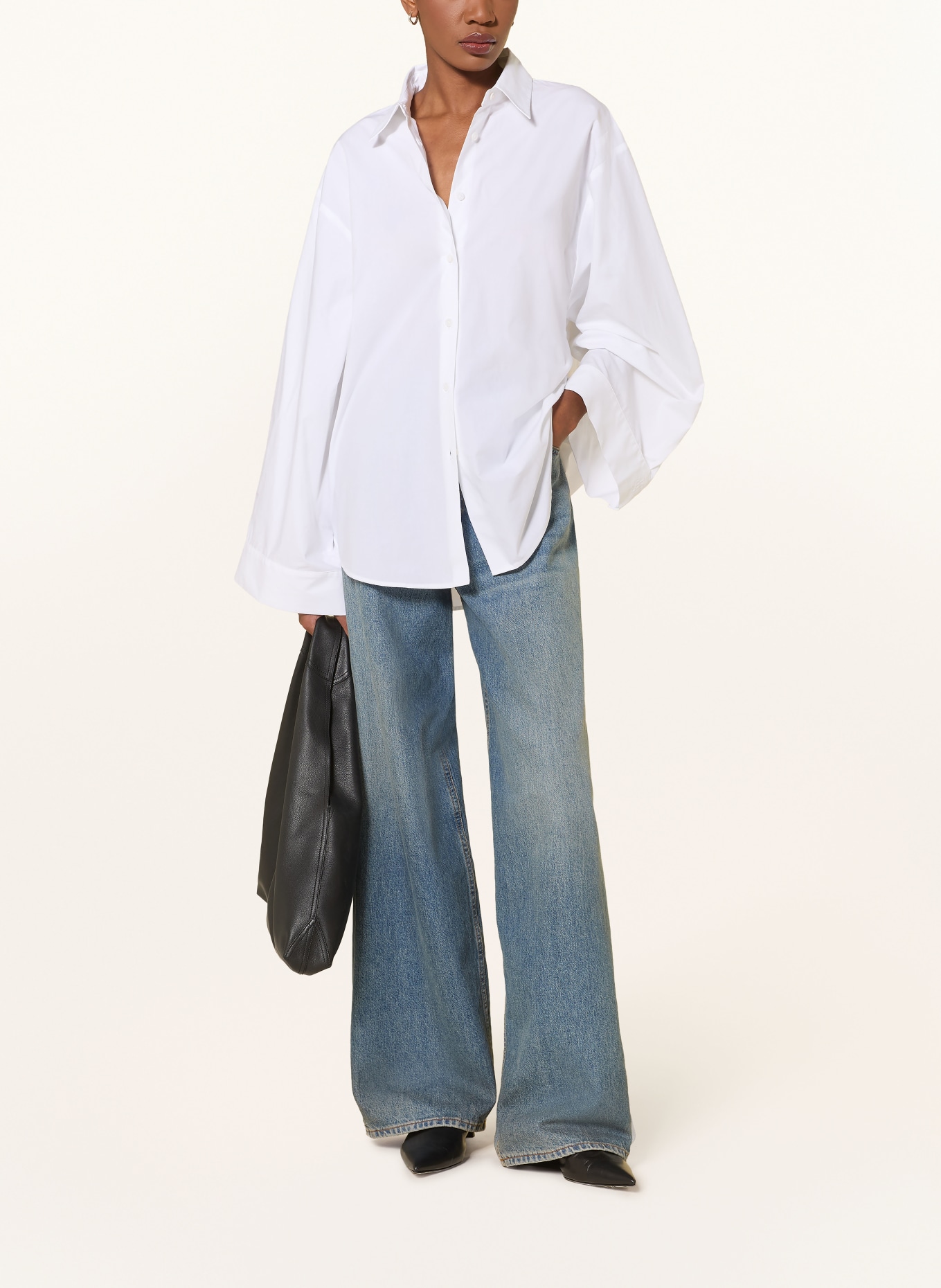 The Frankie Shop TILA Shirt Blouse: WHITE