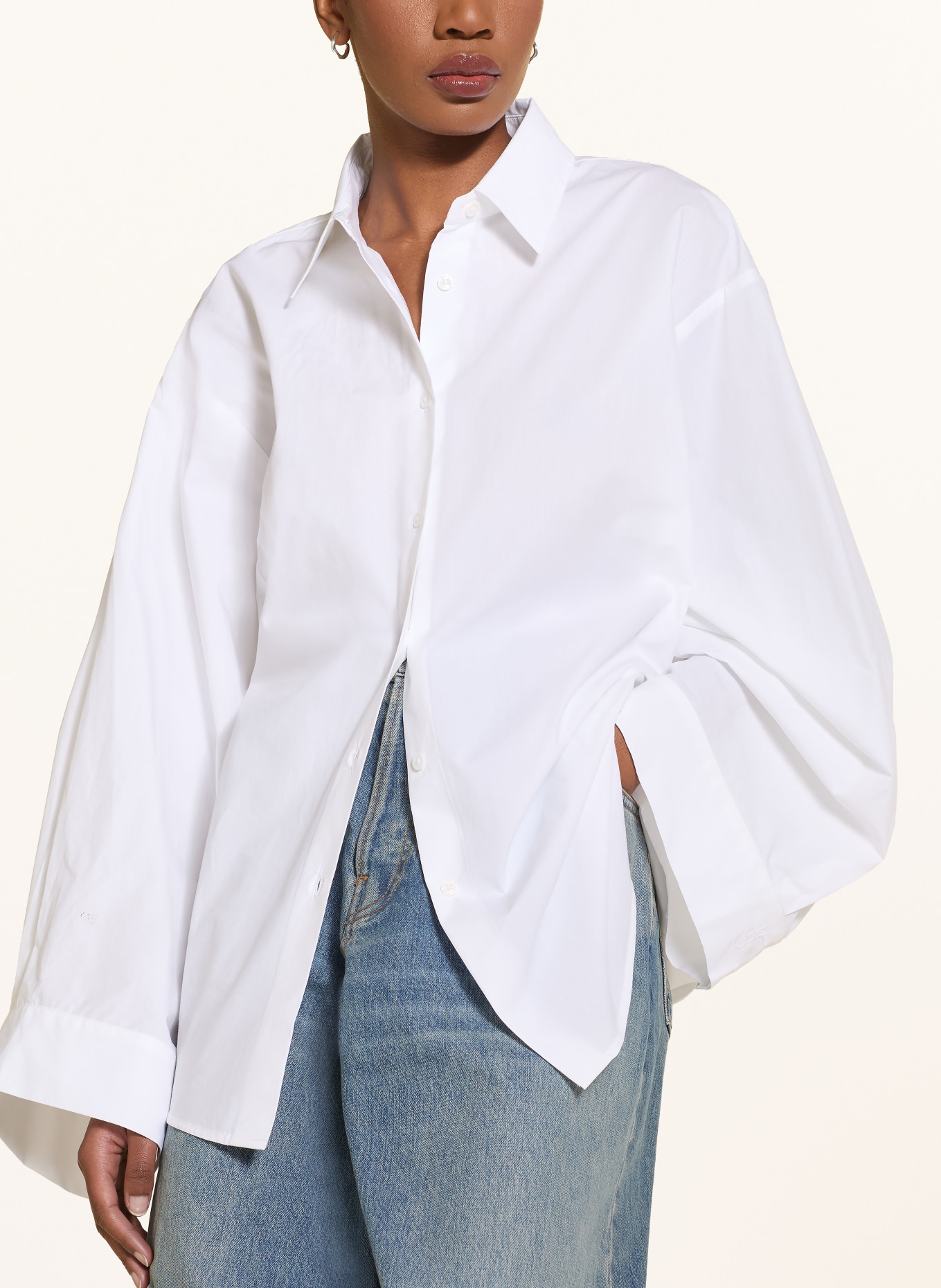 The Frankie Shop TILA Shirt Blouse: WHITE