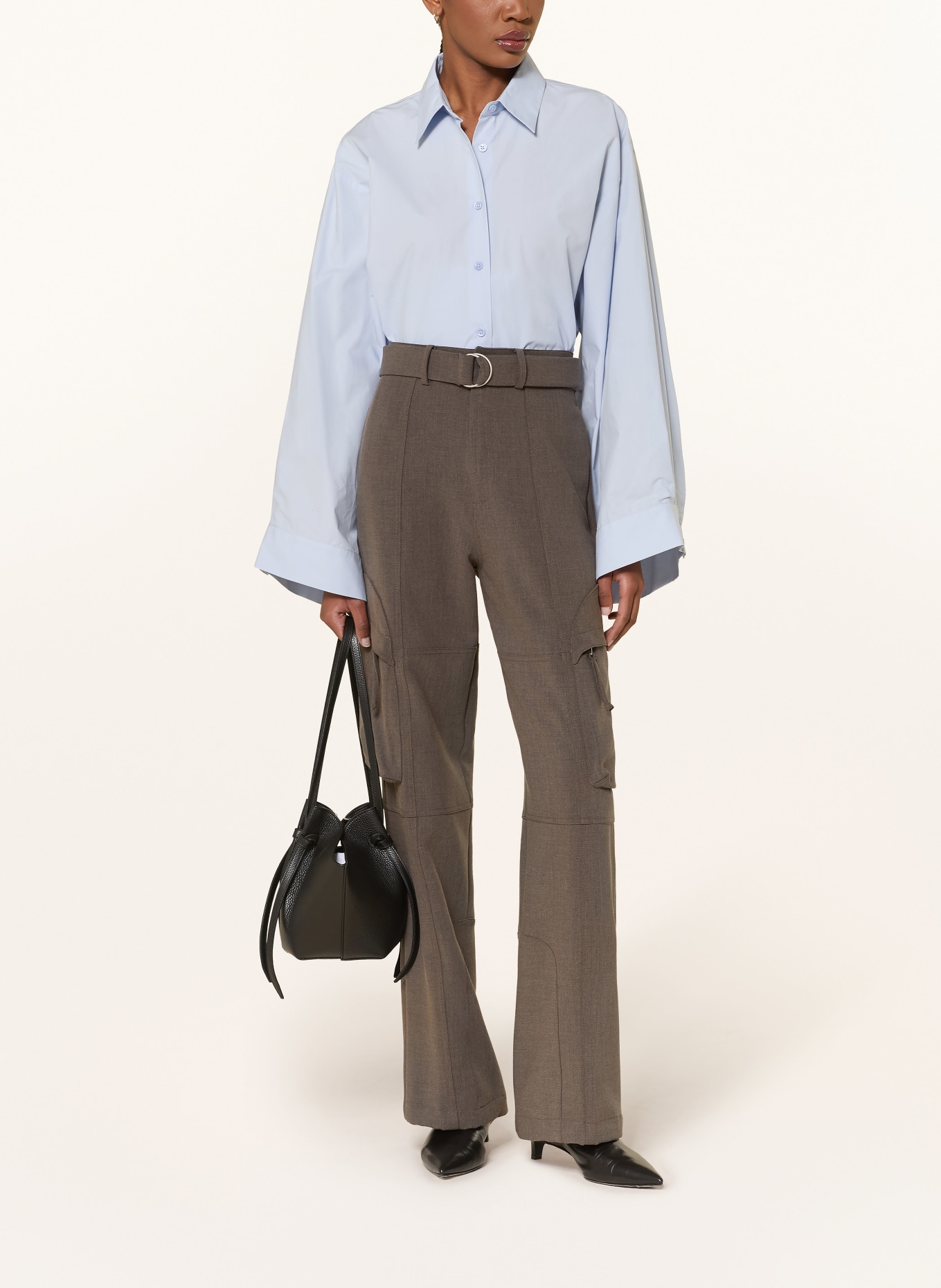 The Frankie Shop TILA Shirt Blouse: LIGHT BLUE