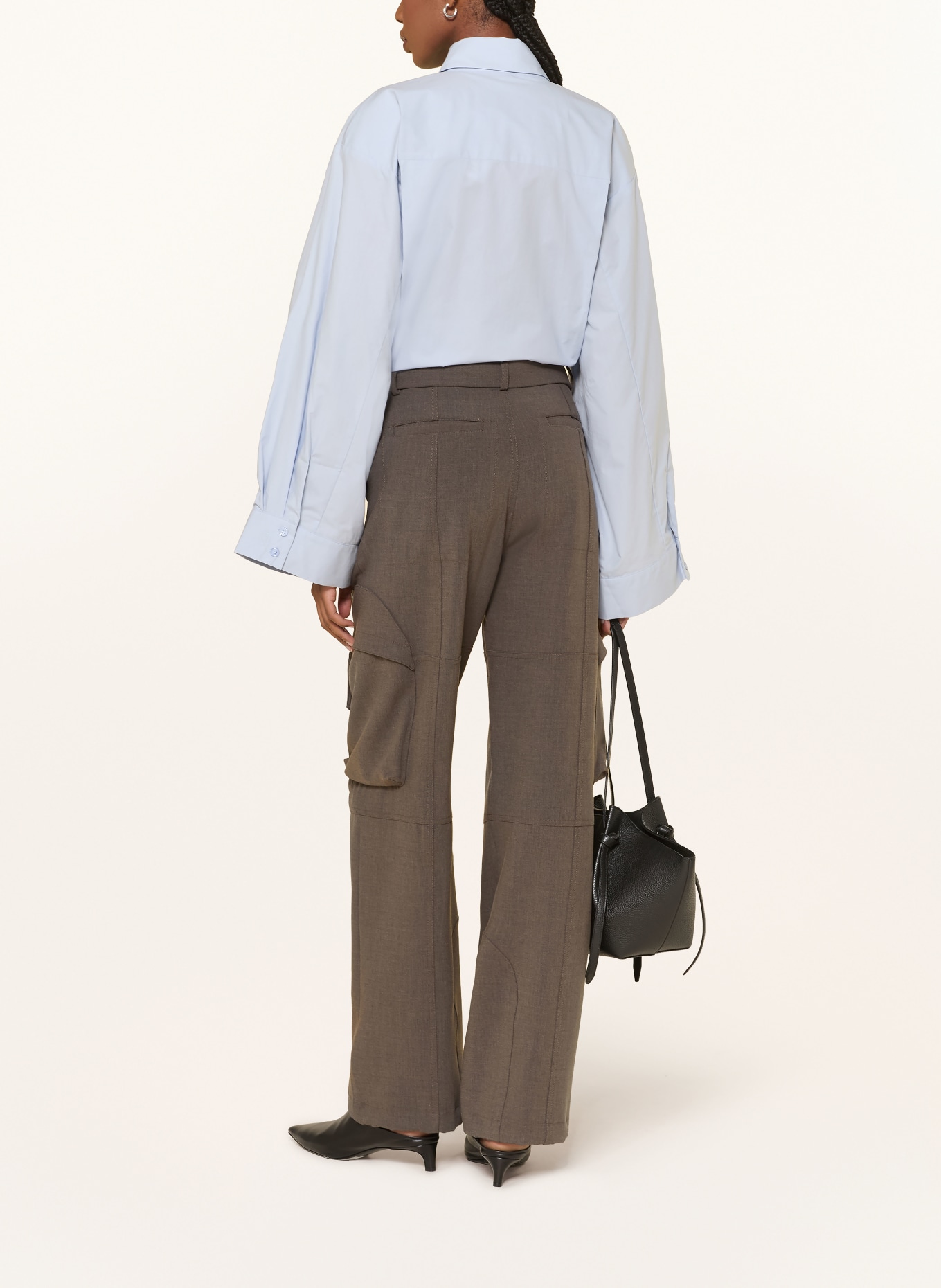 The Frankie Shop TILA Shirt Blouse: LIGHT BLUE
