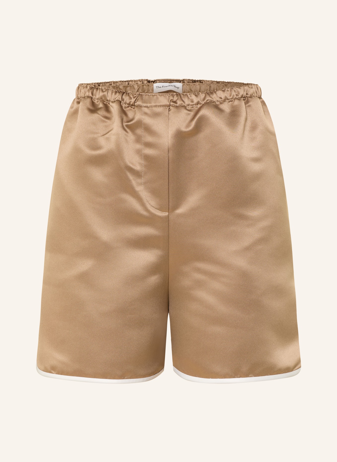 The Frankie Shop Saténové šortky ADIA: BÉŽOVÁ