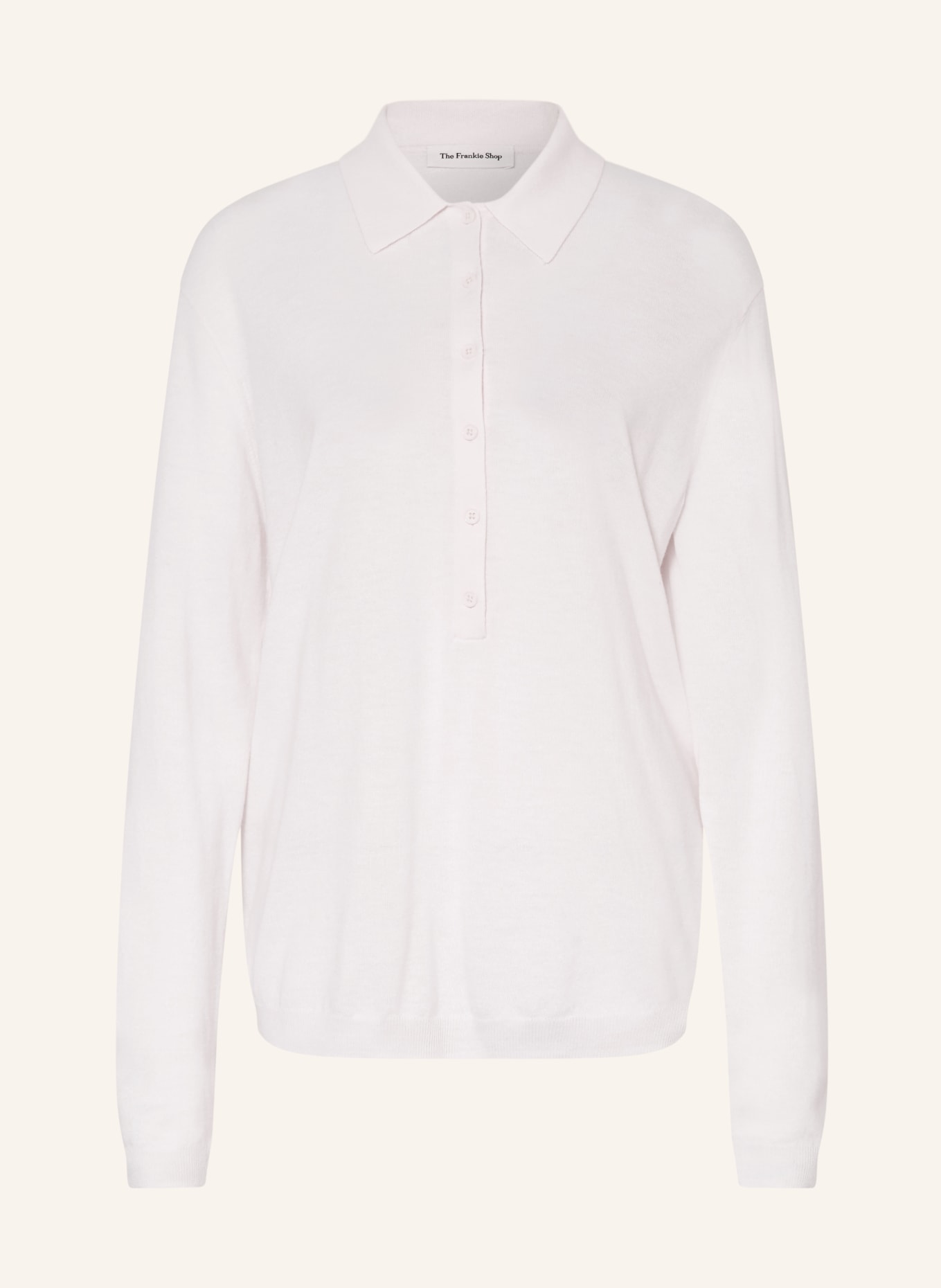 The Frankie Shop Strick-Poloshirt TALA: WEISS