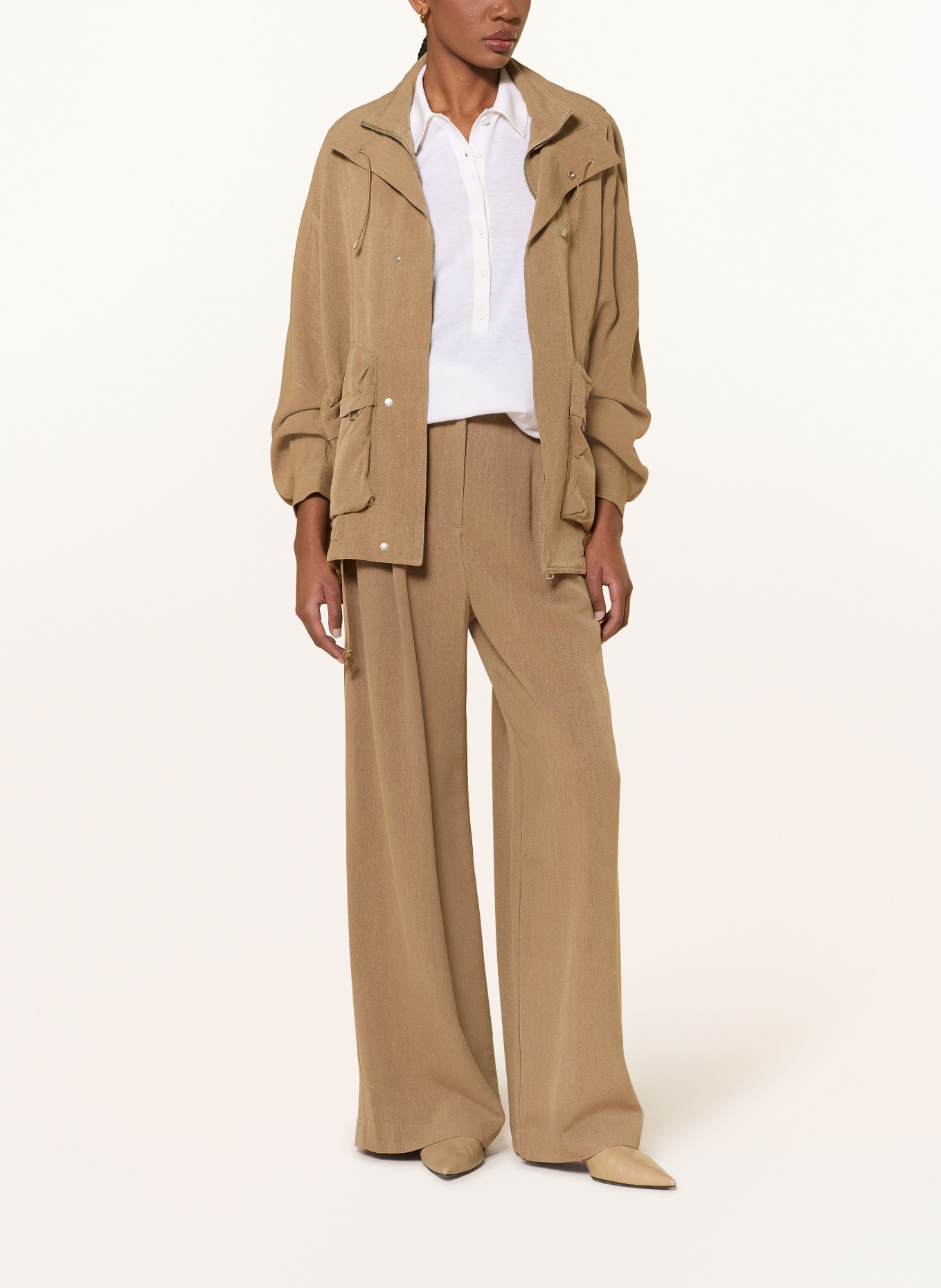 The Frankie Shop Strick-Poloshirt TALA: WEISS