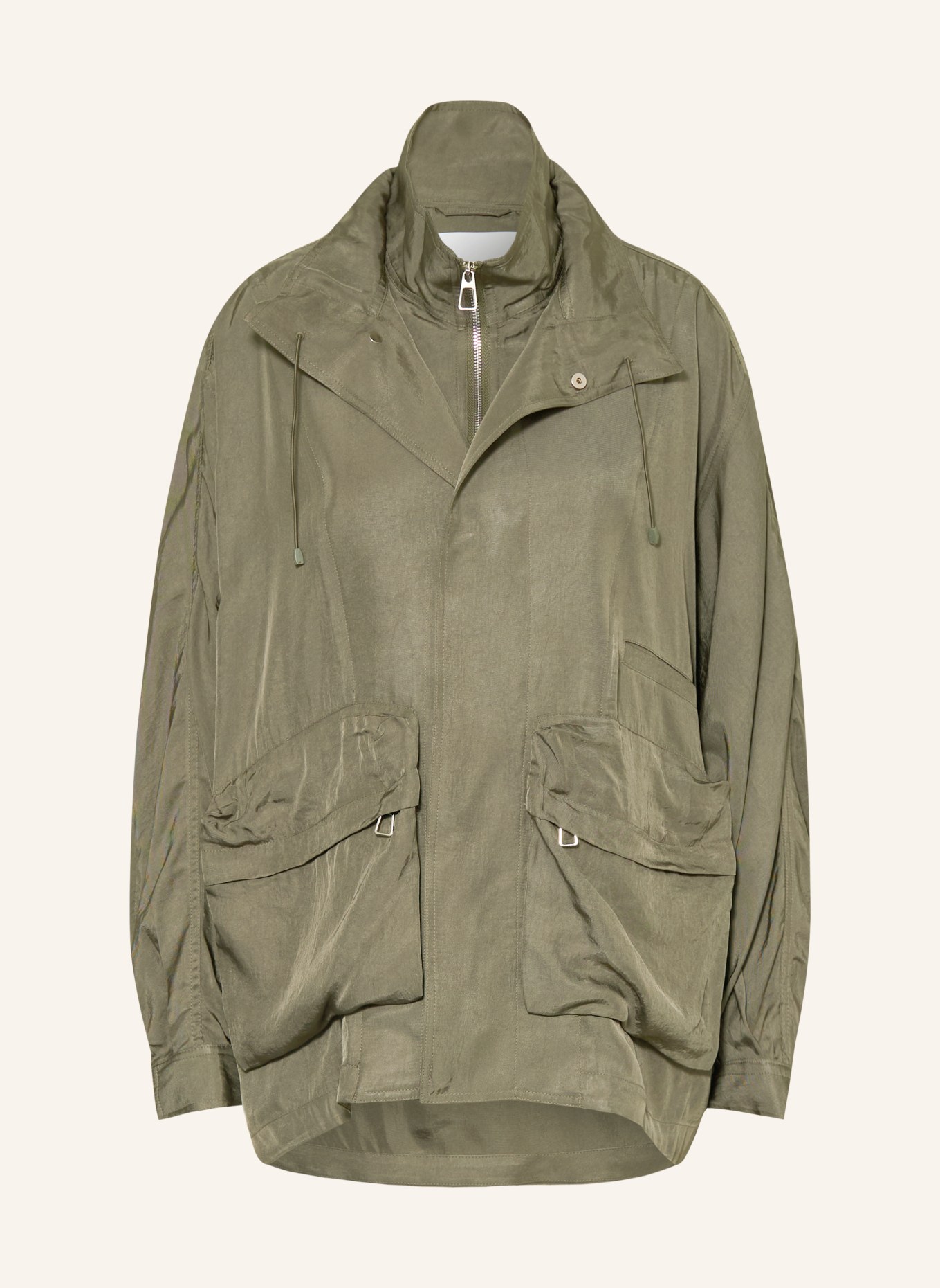 The Frankie Shop Kurtka typu blouson BREYA z lamówką: OLIWKOWY