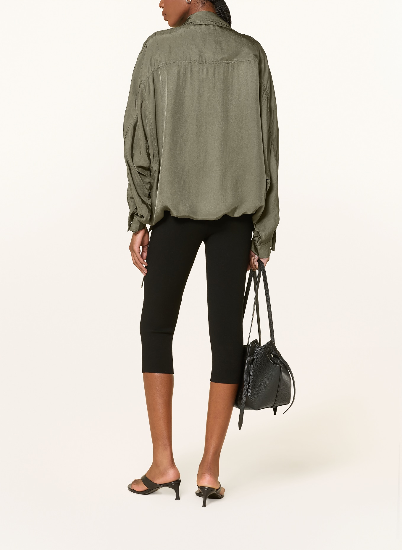 The Frankie Shop Kurtka typu blouson BREYA z lamówką: OLIWKOWY