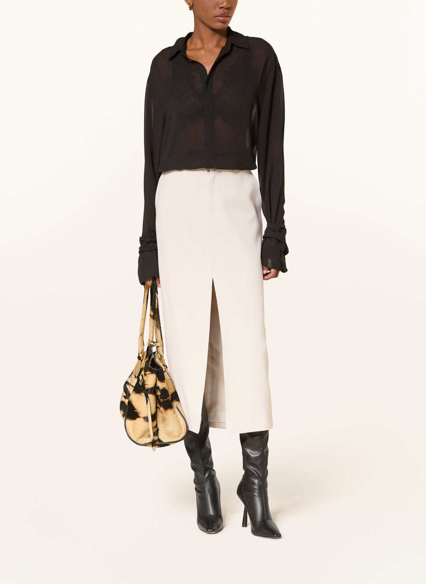 The Frankie Shop MAYMAYBELLE Skirt: CREAM