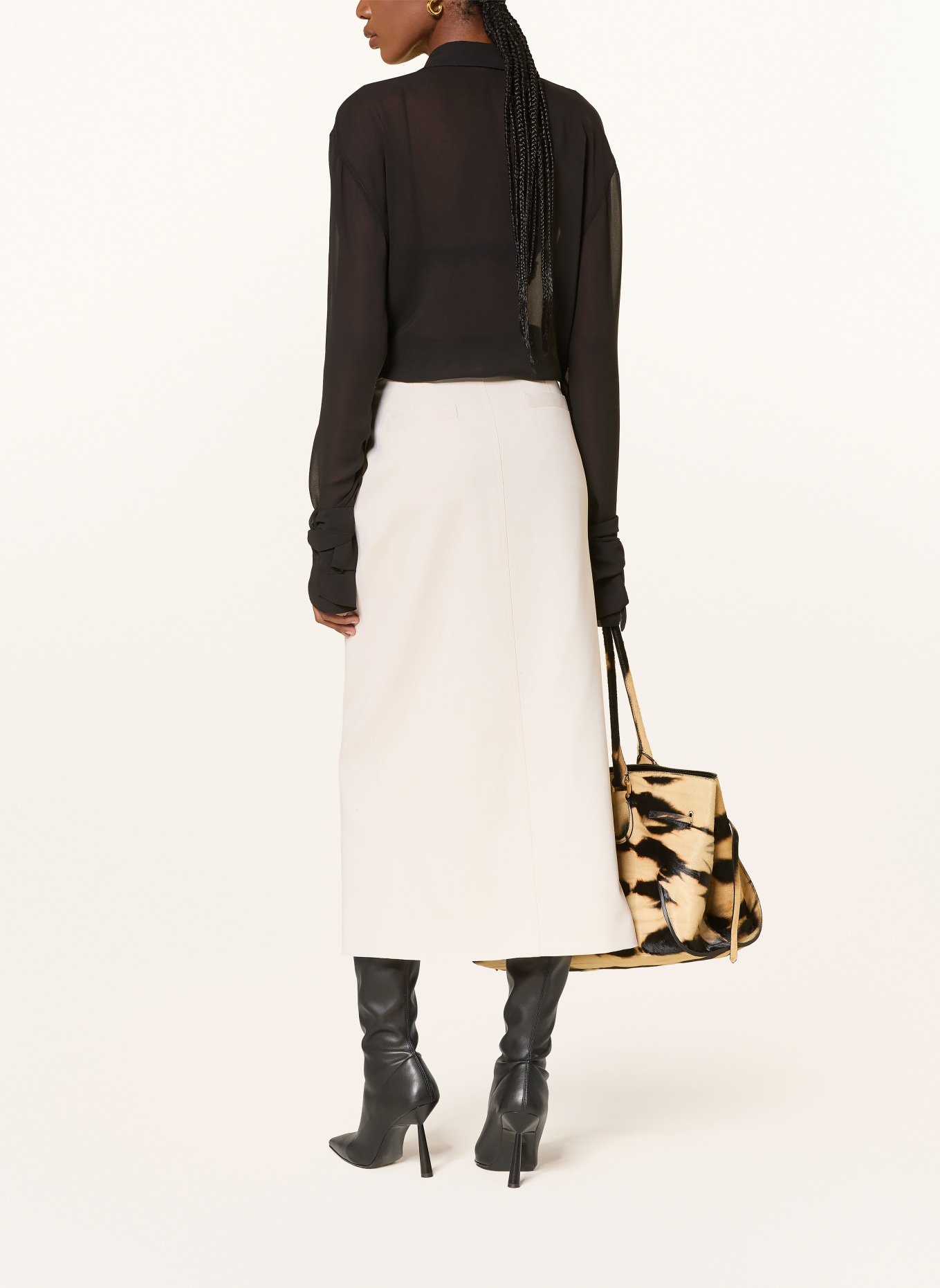 The Frankie Shop MAYMAYBELLE Skirt: CREAM