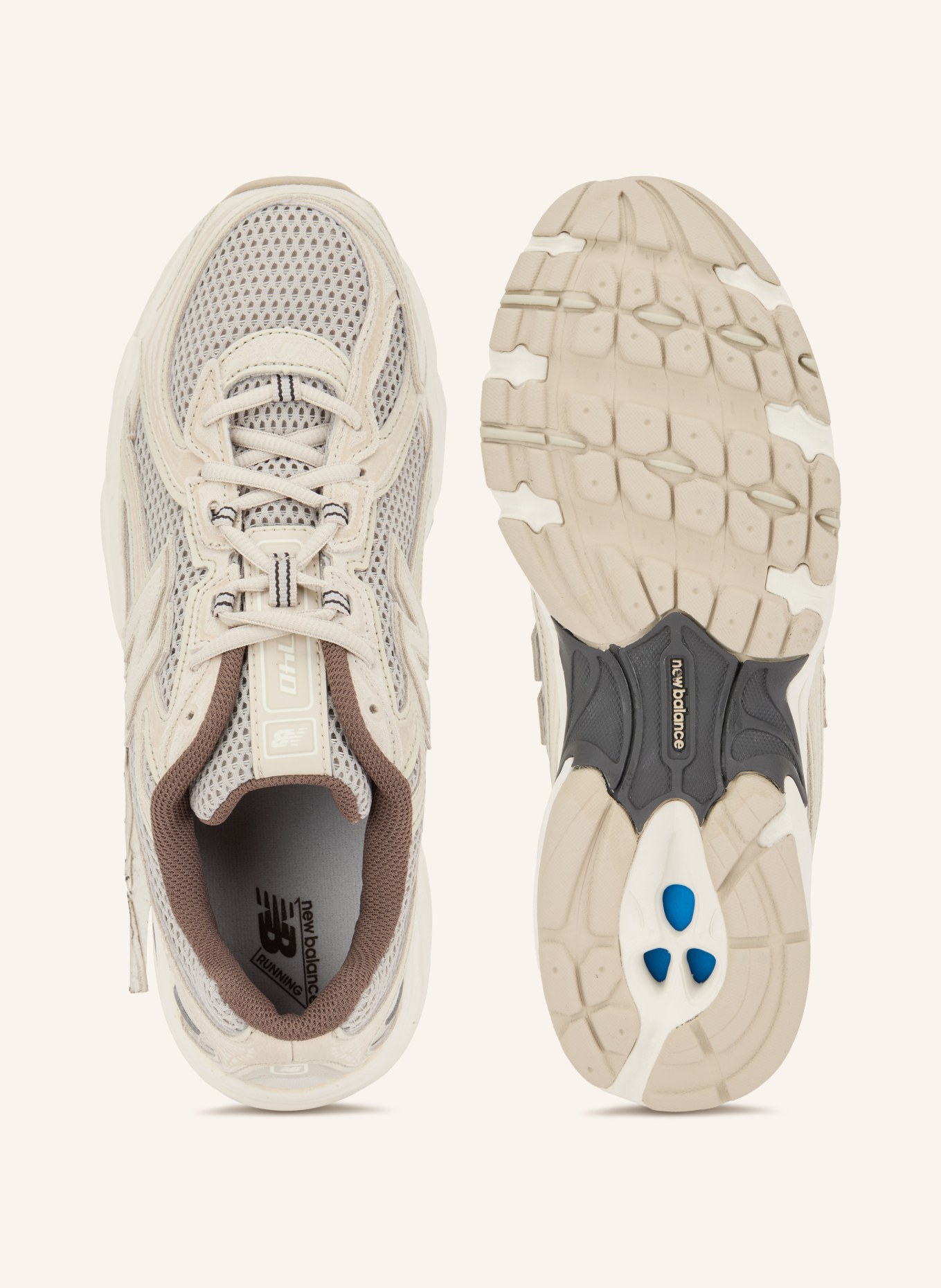 new balance Trampki 740: BEŻOWY / CIEMNOBRĄZOWY