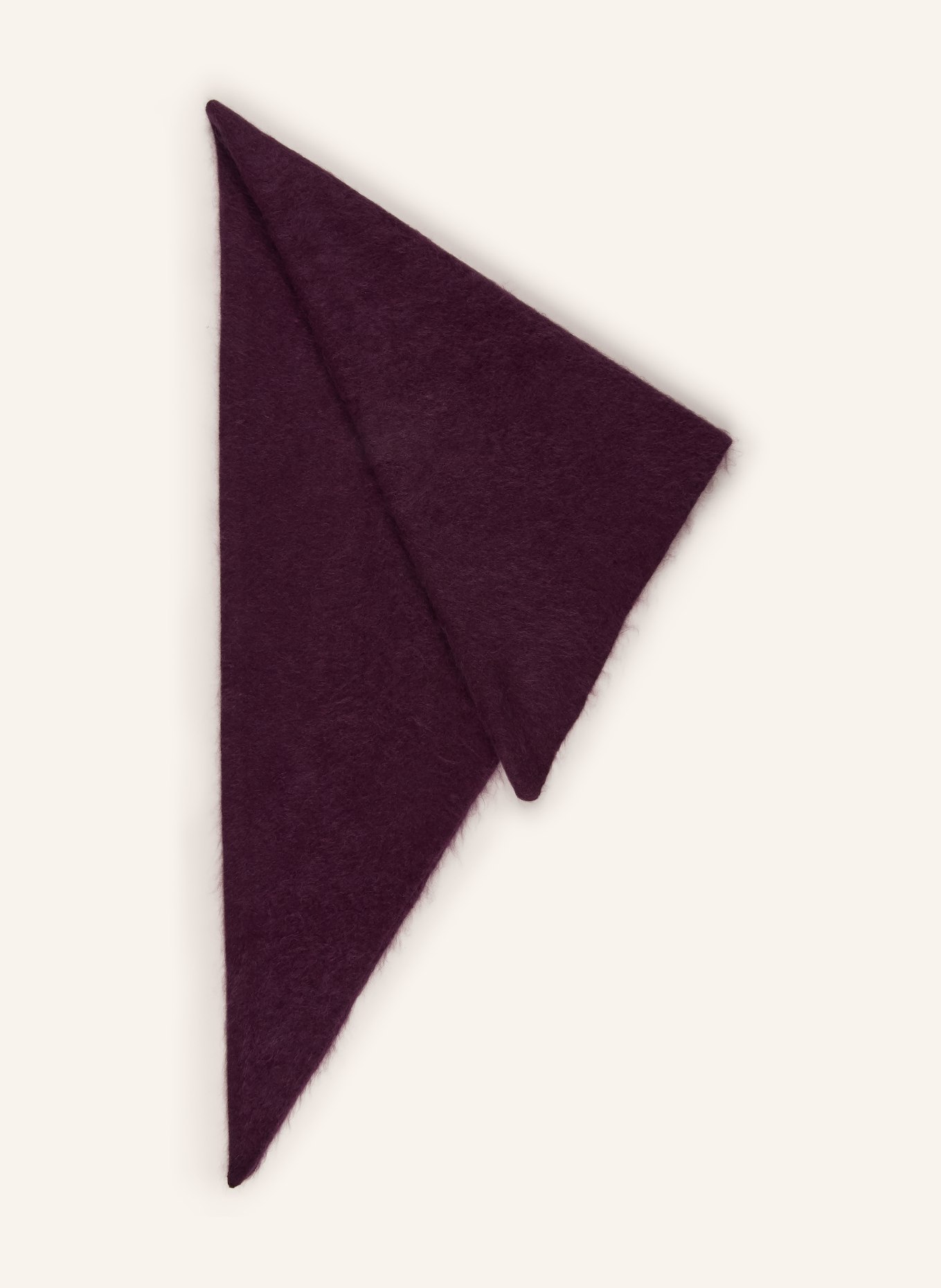 darling harbour Cashmere triangle scarf: PLUM