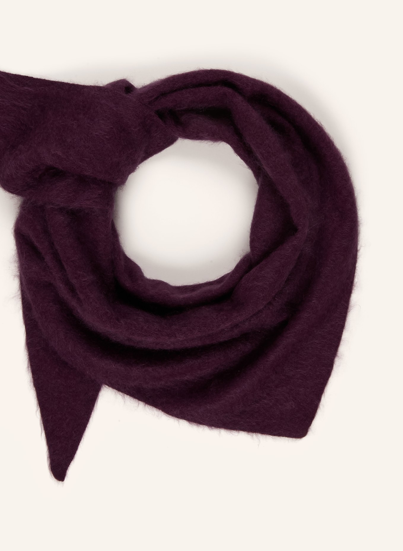 darling harbour Cashmere triangle scarf: PLUM