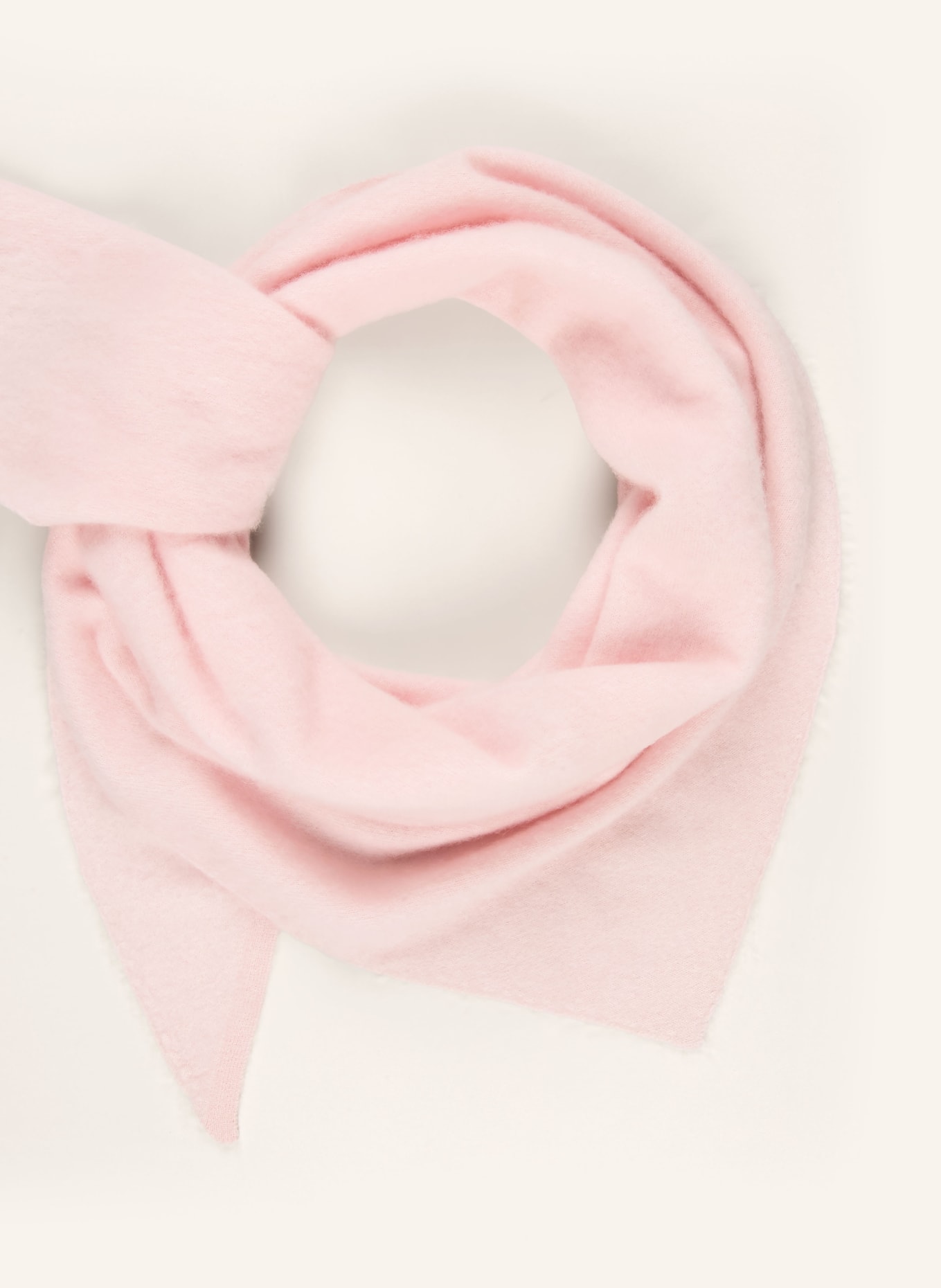 darling harbour Cashmere triangle scarf: ROSE