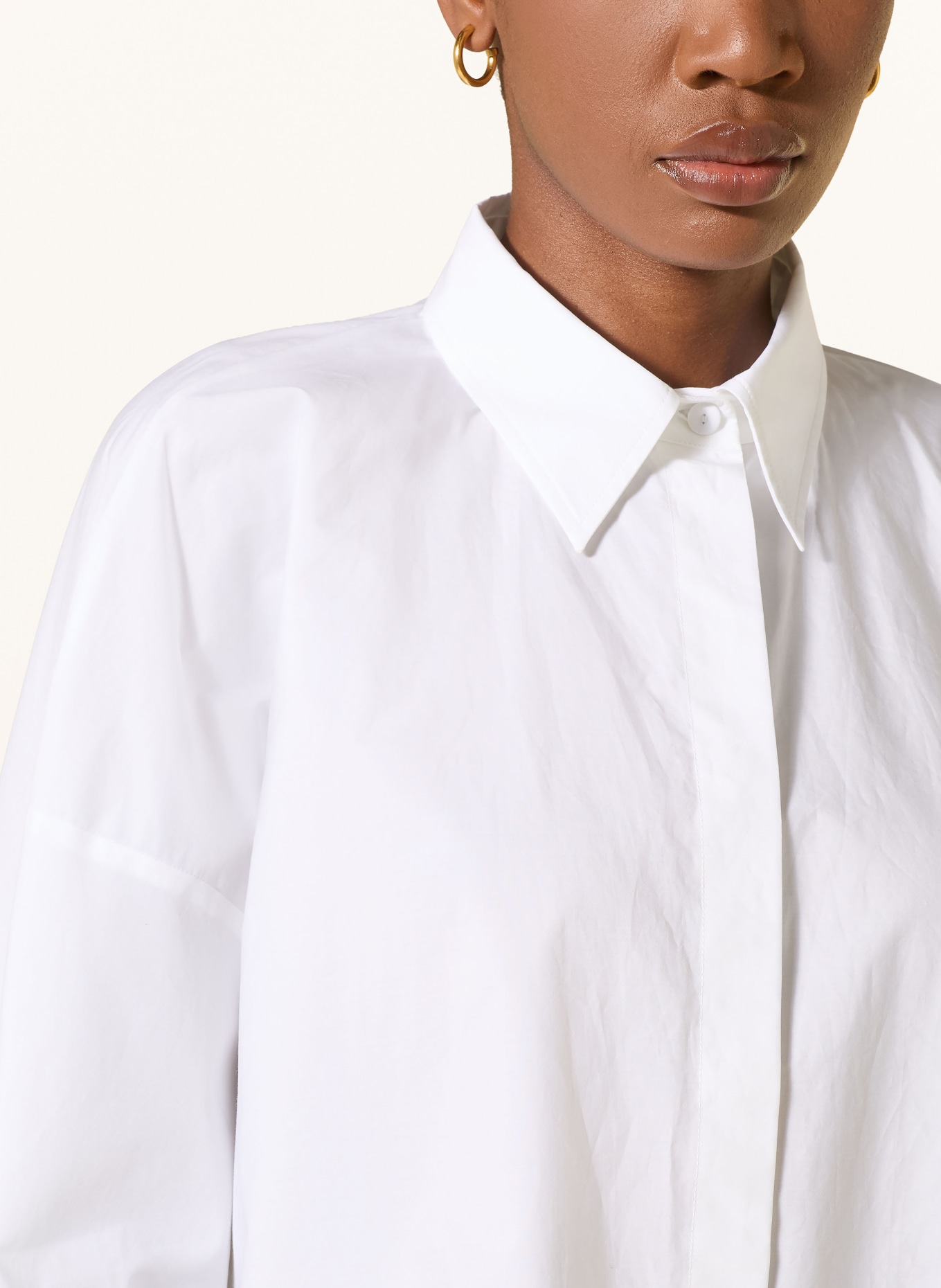 FABIANA FILIPPI Bluzka z rękawami 3/4 i kamyczkami: BIAŁY