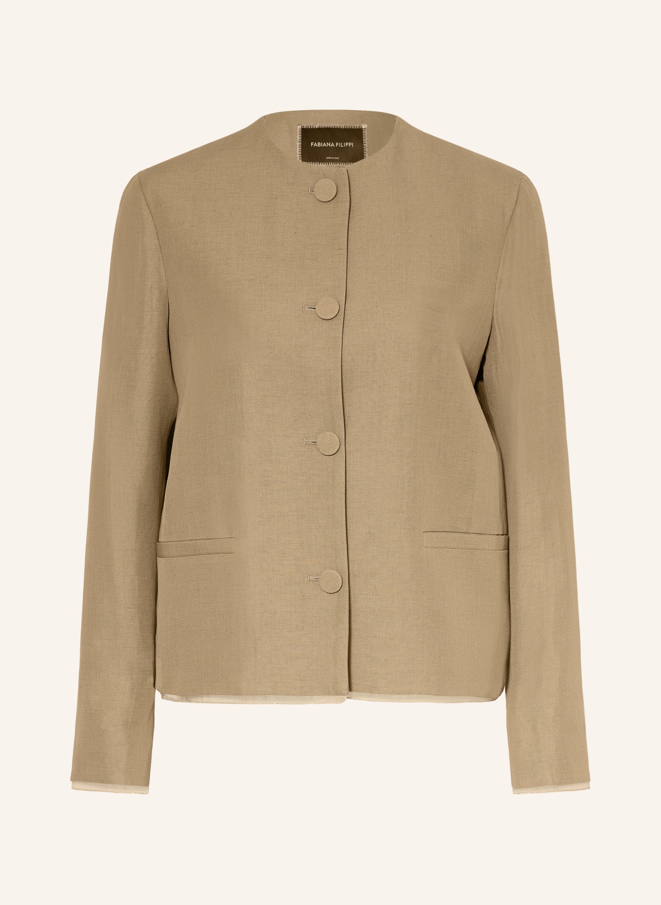 FABIANA FILIPPI Marynarka z lnu: JASNOBRĄZOWY