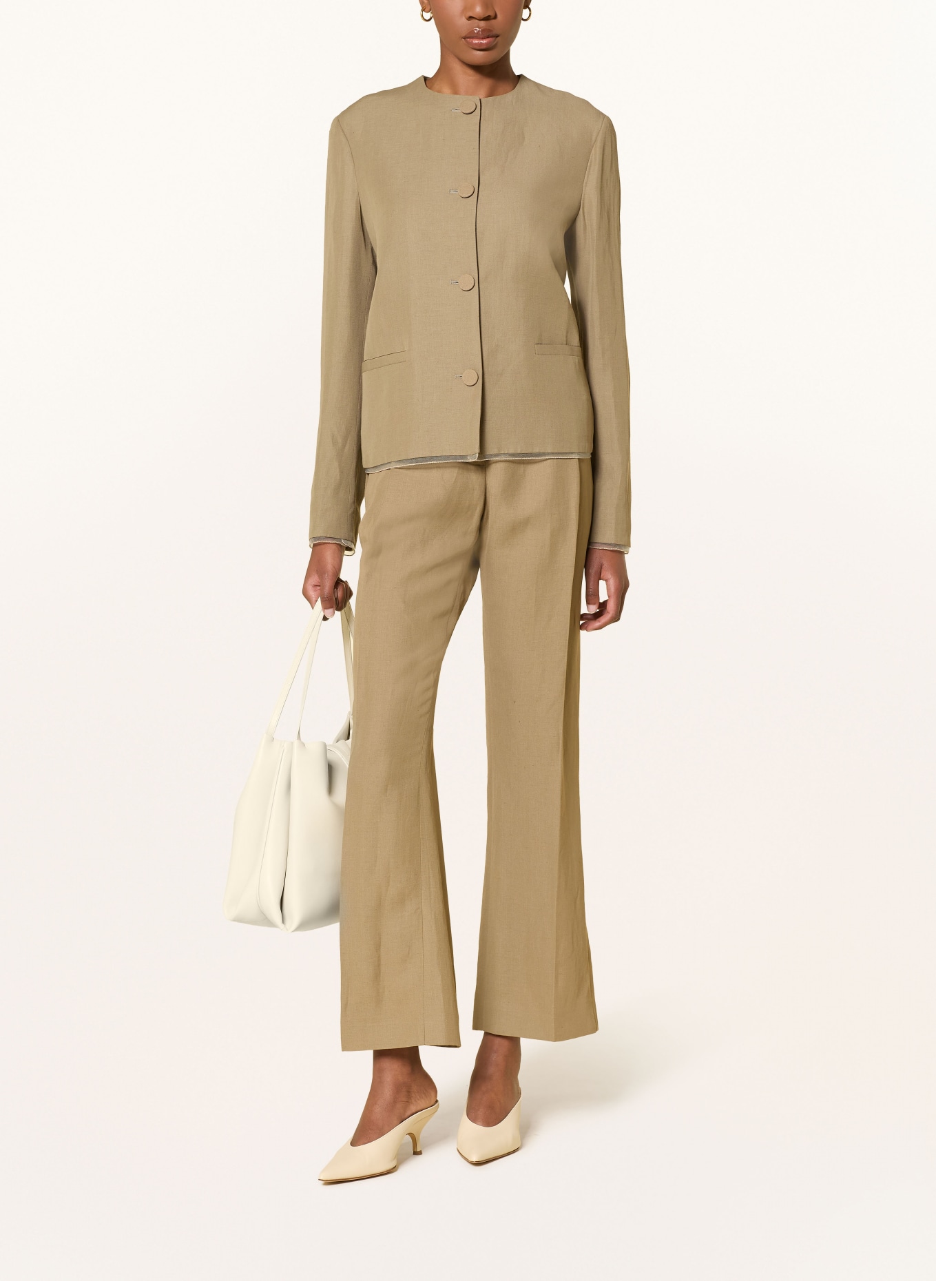 FABIANA FILIPPI Marynarka z lnu: JASNOBRĄZOWY