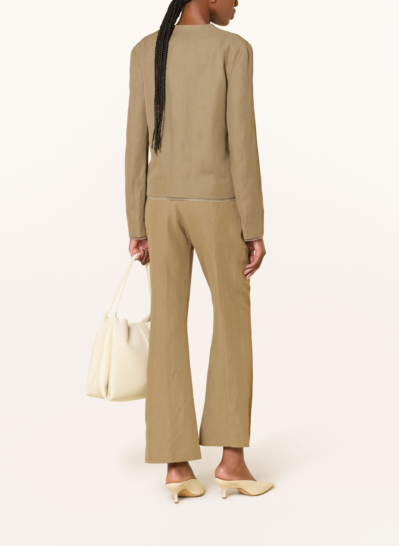 FABIANA FILIPPI Marynarka z lnu: JASNOBRĄZOWY