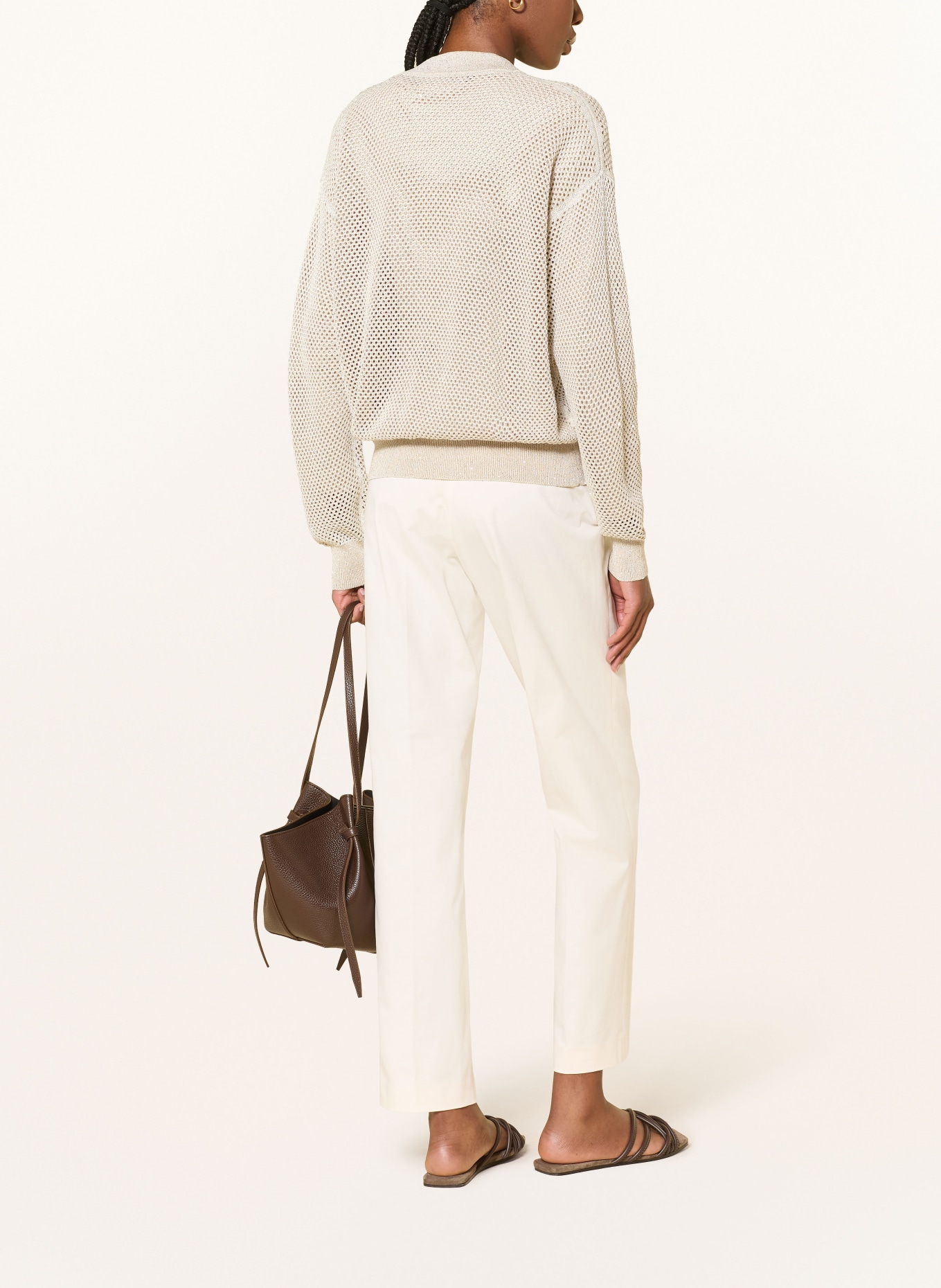 FABIANA FILIPPI Spodnie: KREMOWY