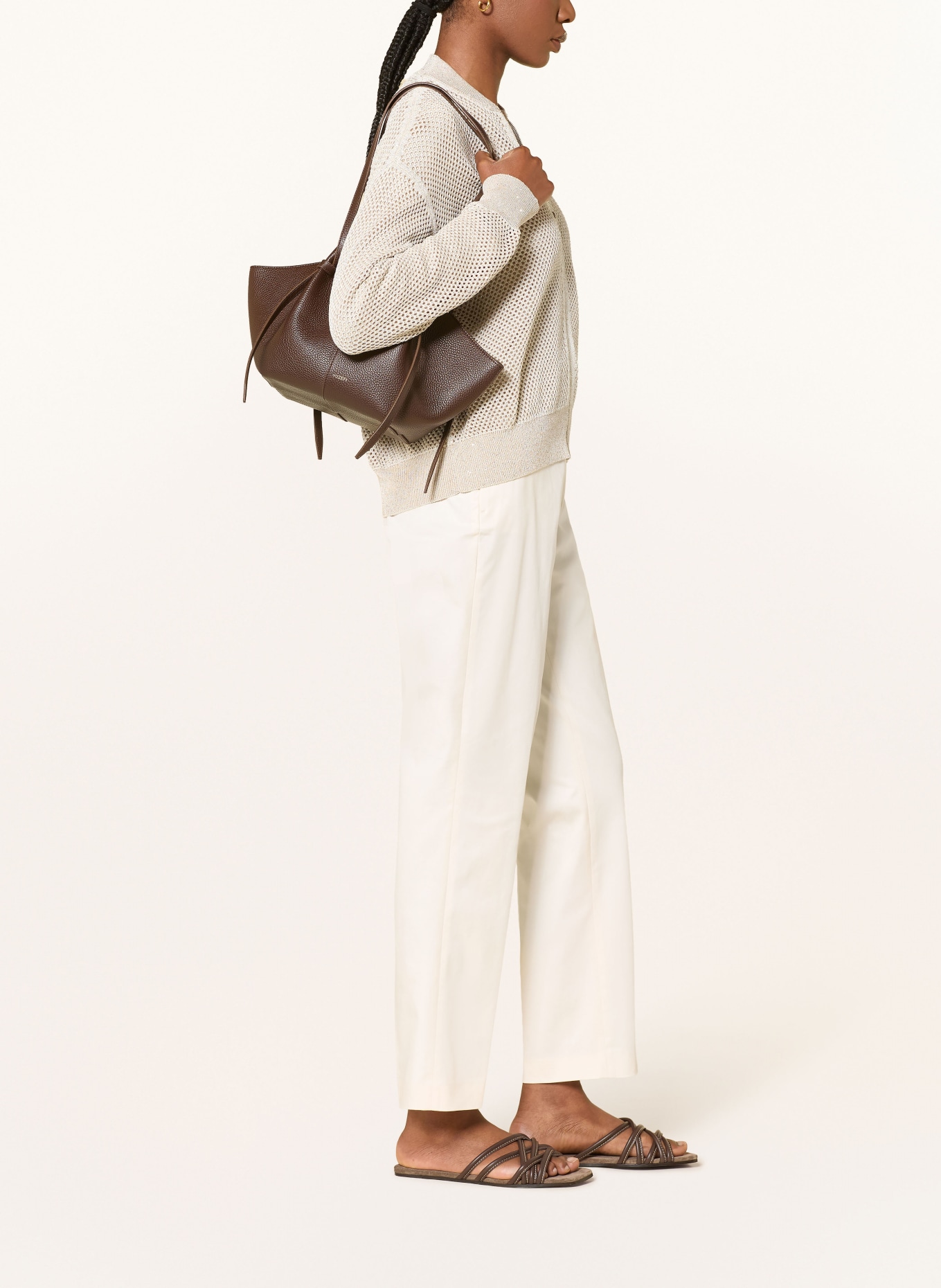 FABIANA FILIPPI Spodnie: KREMOWY