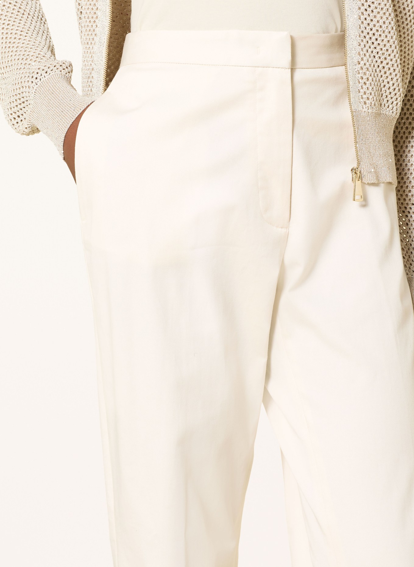 FABIANA FILIPPI Spodnie: KREMOWY