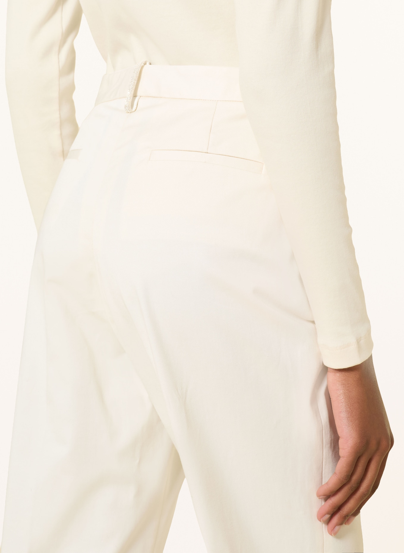 FABIANA FILIPPI Spodnie: KREMOWY