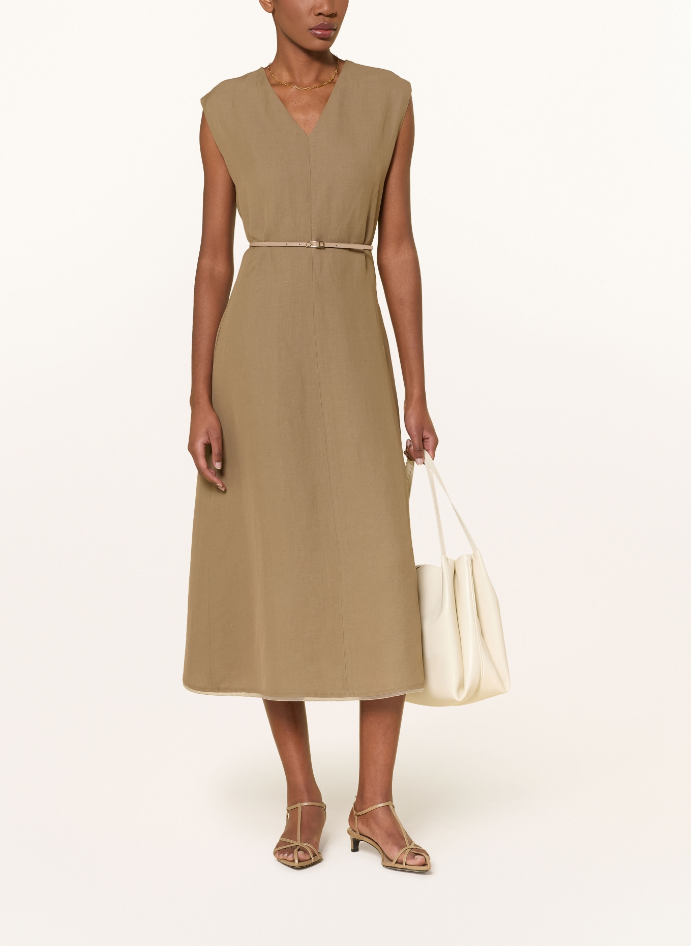 FABIANA FILIPPI dress: LIGHT BROWN