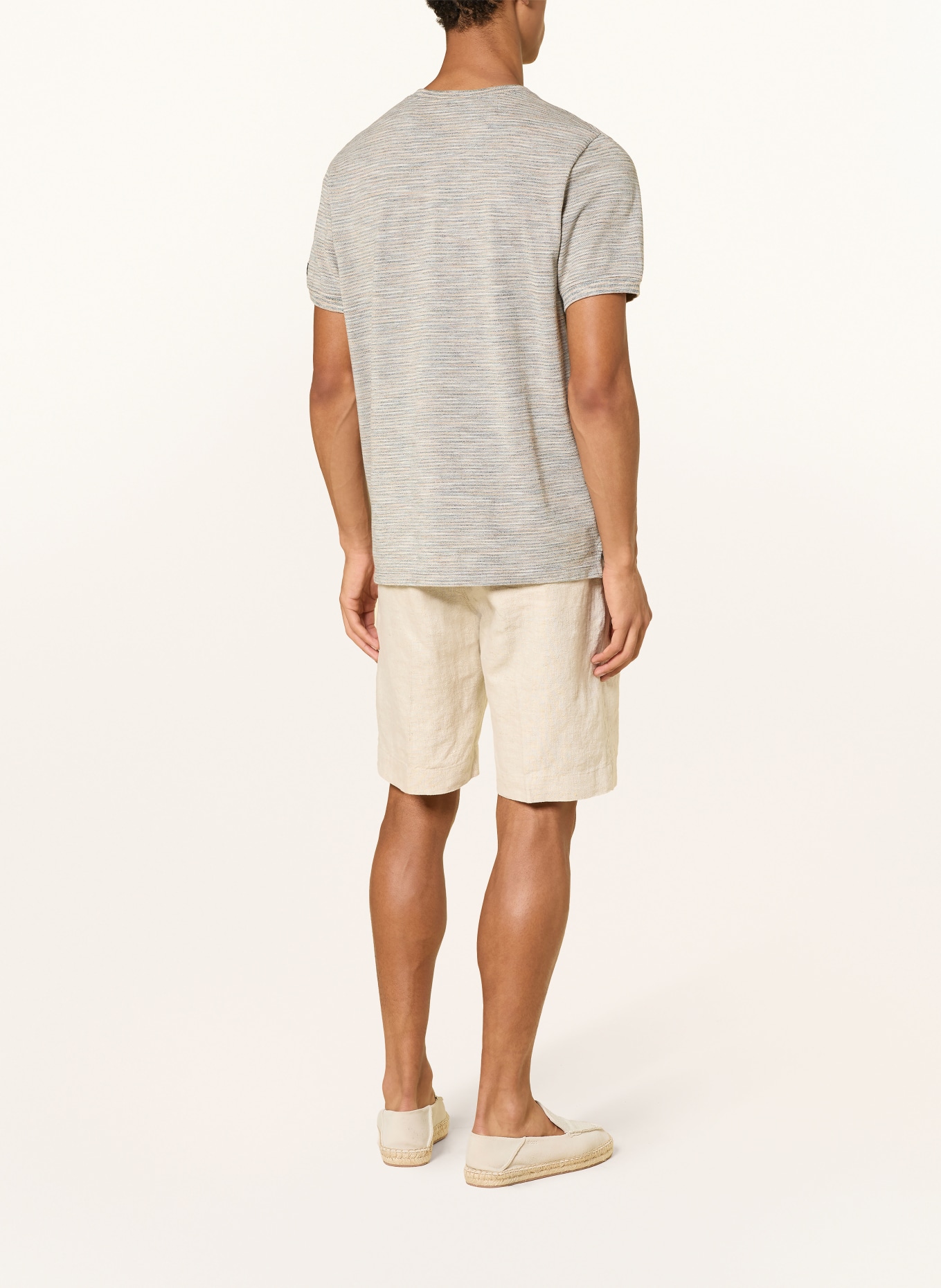 camel active T-Shirt: GRAU / ORANGE / HELLBLAU