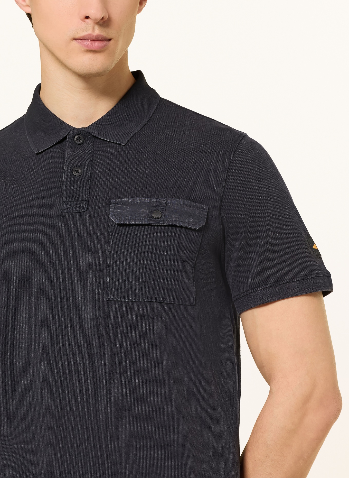 camel active Koszulka polo Piqué: CZIEMNOSZARY