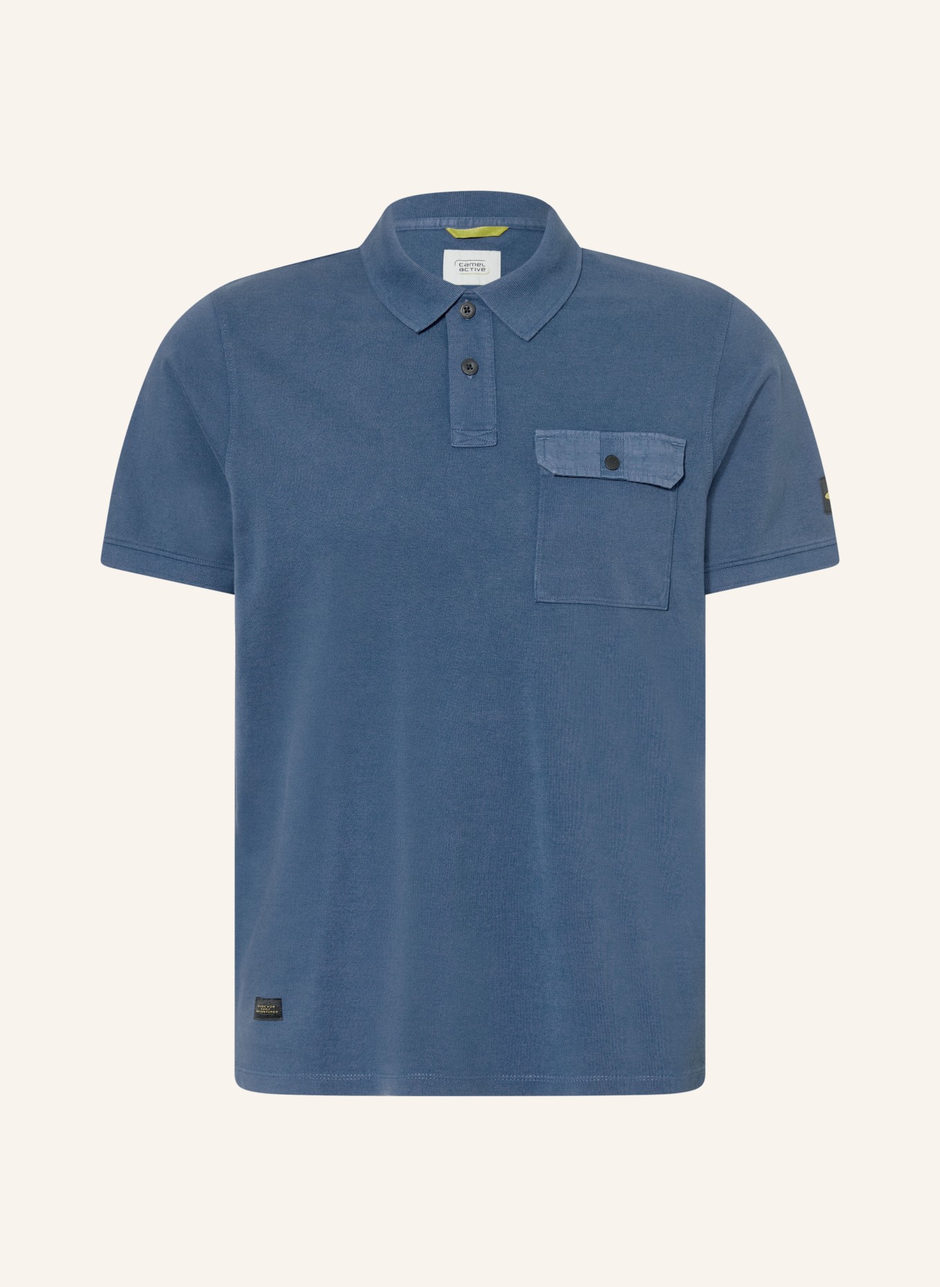 camel active Koszulka polo Piqué: NIEBIESKI