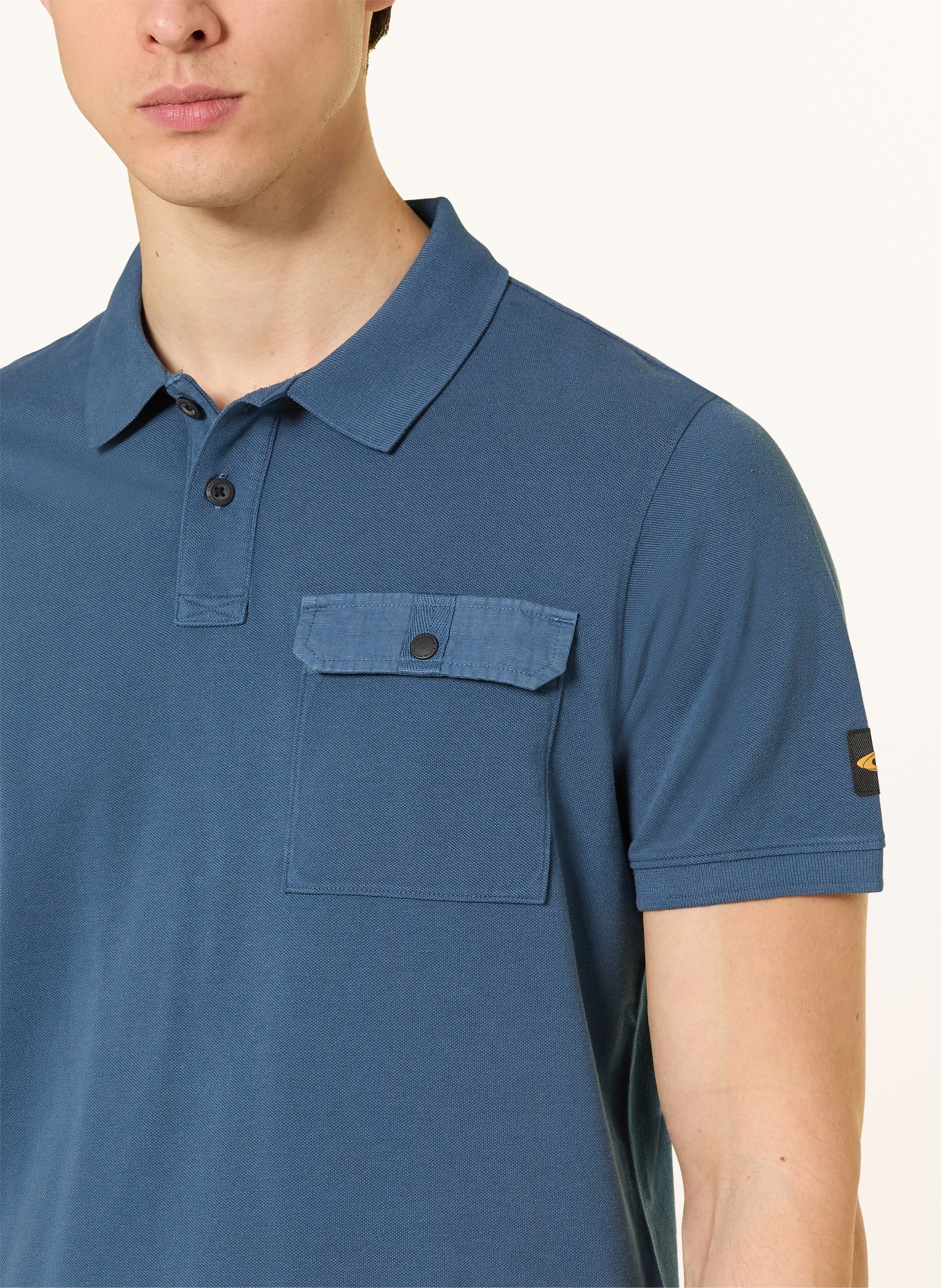 camel active Koszulka polo Piqué: NIEBIESKI