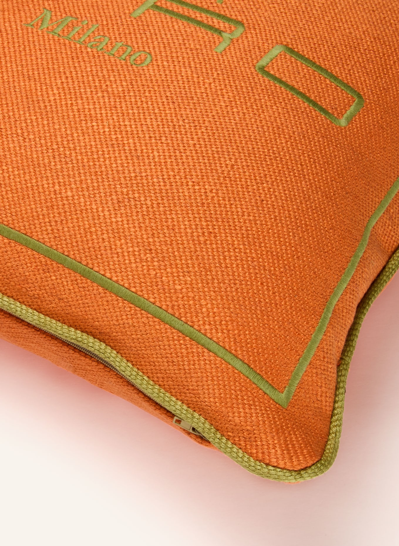 ETRO Home Coussin décoratif: ORANGE / VERT CLAIR