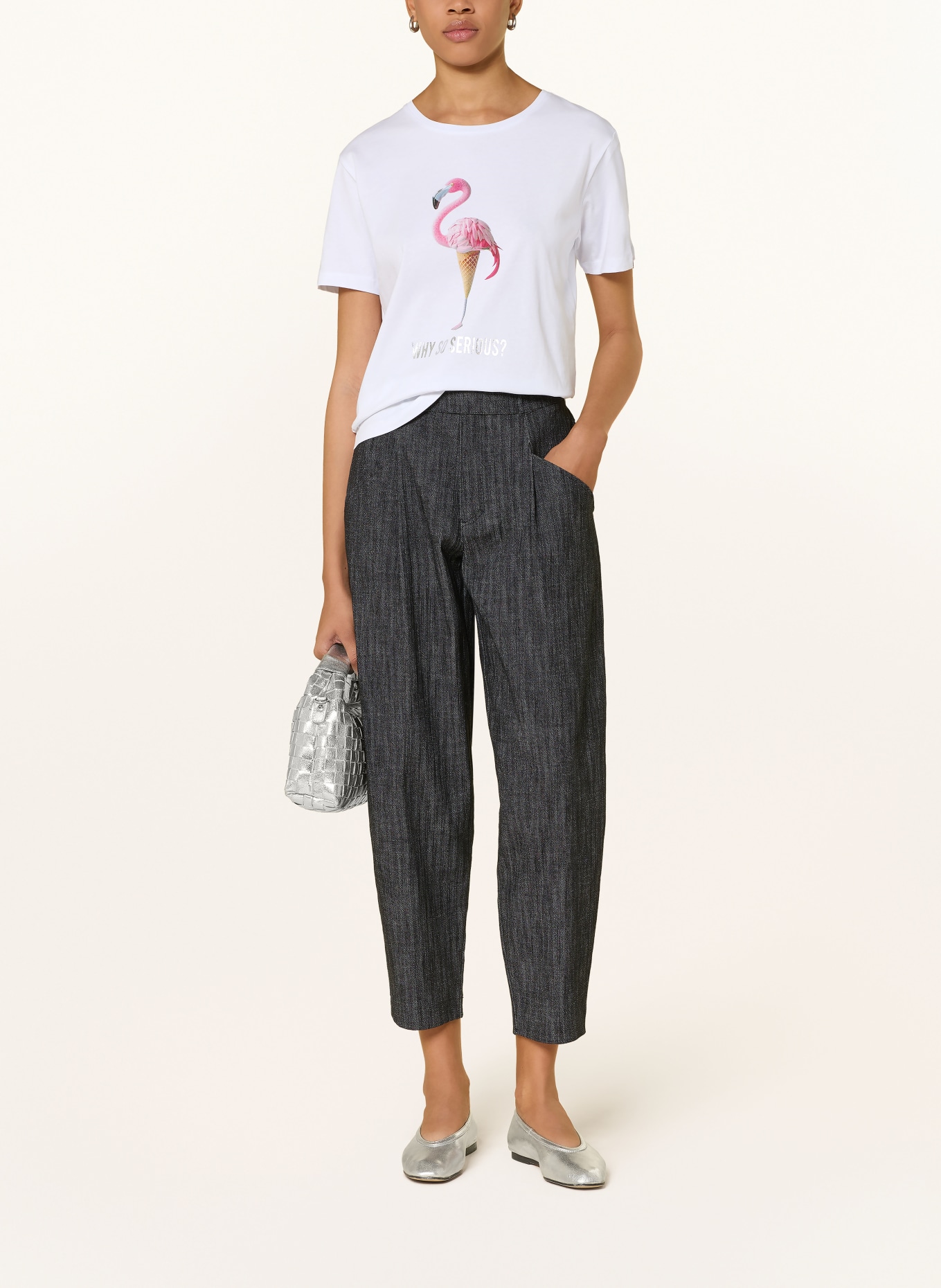 FRIEDA & FREDDIES T-Shirt: WEISS / PINK / HELLGELB
