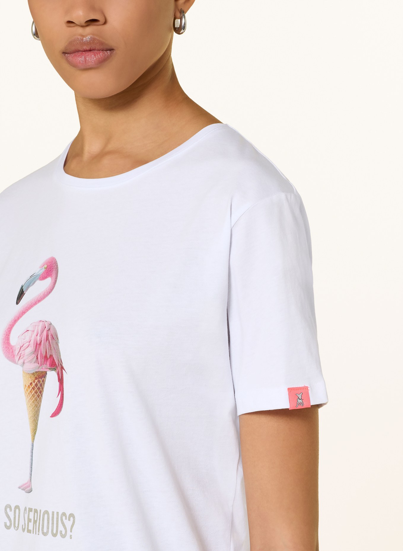 FRIEDA & FREDDIES T-Shirt: WEISS / PINK / HELLGELB