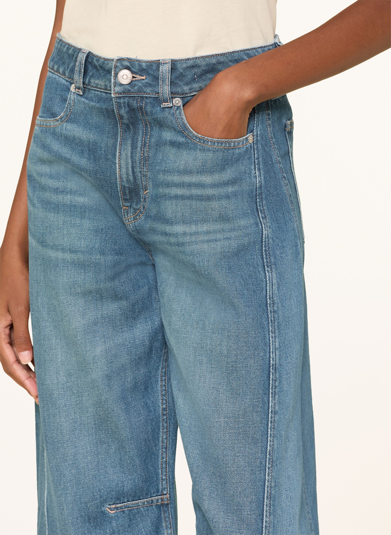 BOSS Jean droit DIANA: 420 MEDIUM BLUE