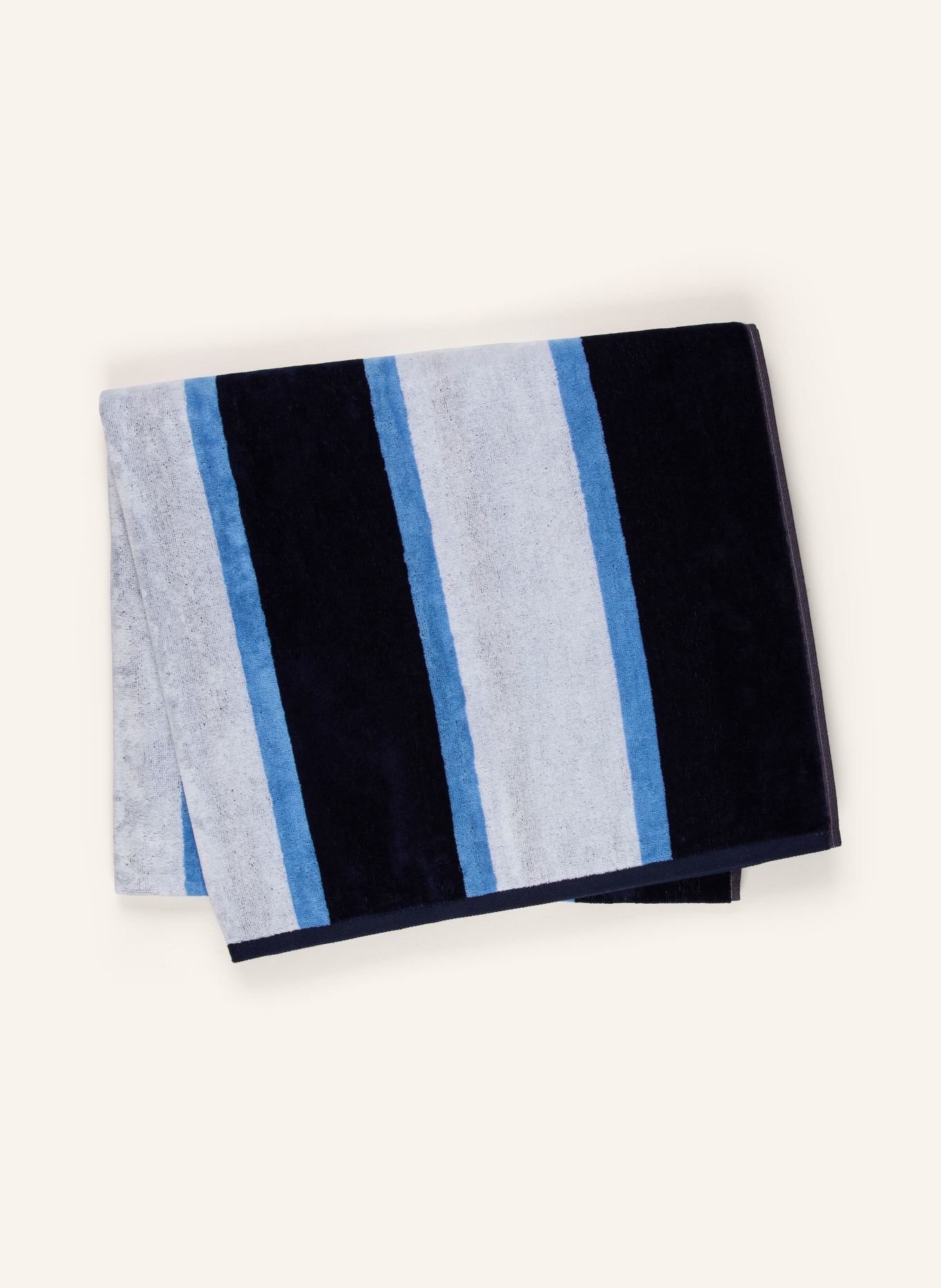 en VOGUE Serviette de plage TOALHA PRAIA HANELEI: BLEU FONCÉ / BLEU GRIS / BLEU CLAIR