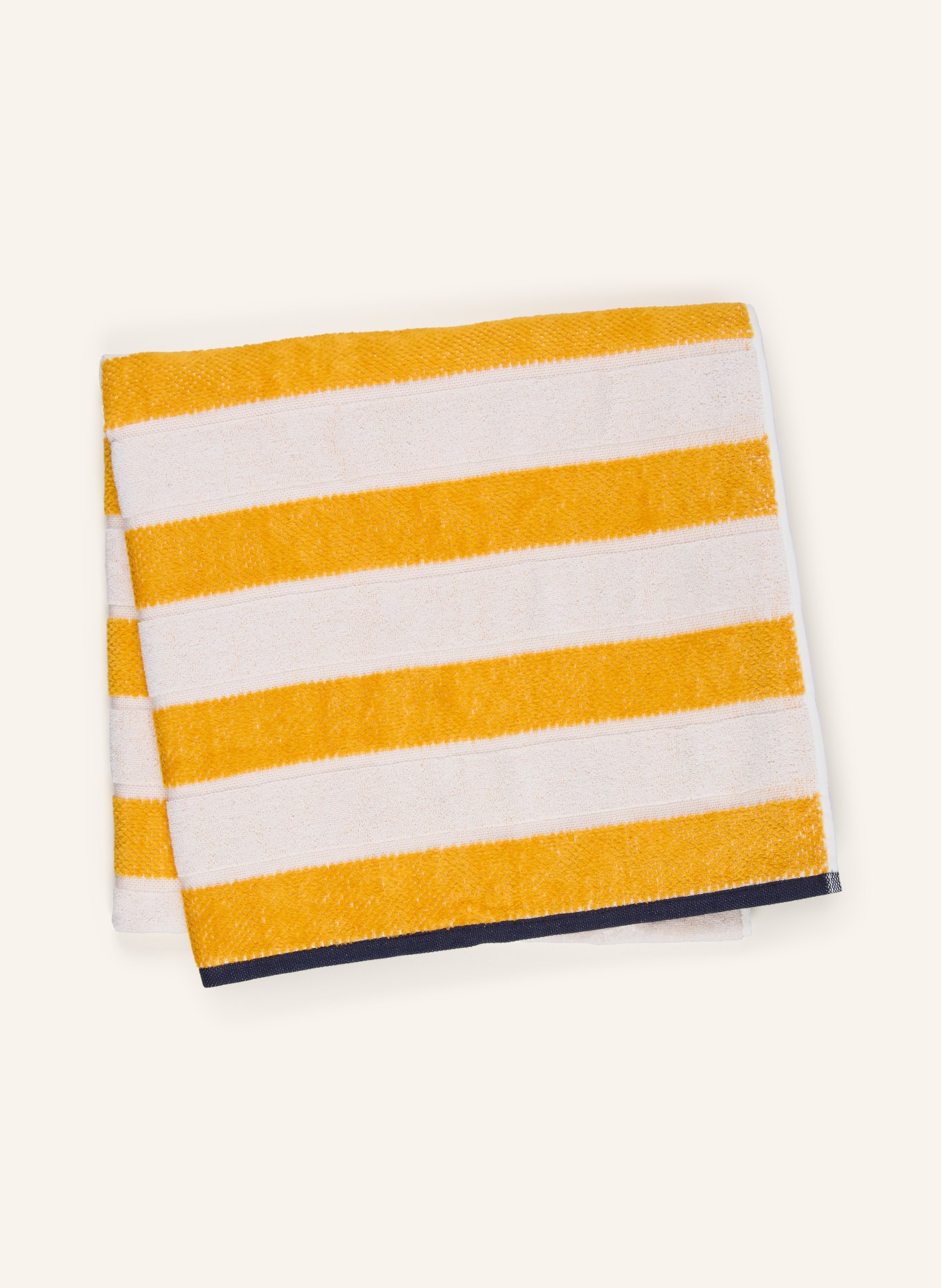en VOGUE Serviette de plage TOALHA PRAIA LOUI: CRÈME / JAUNE FONCÉ